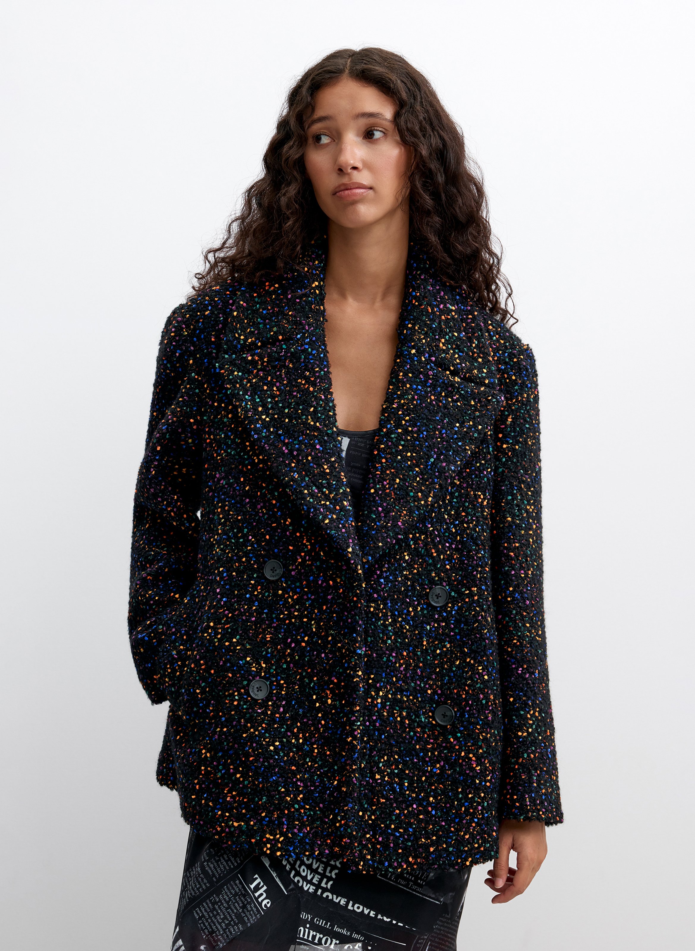 Manteau court col tailleur DESIGUAL