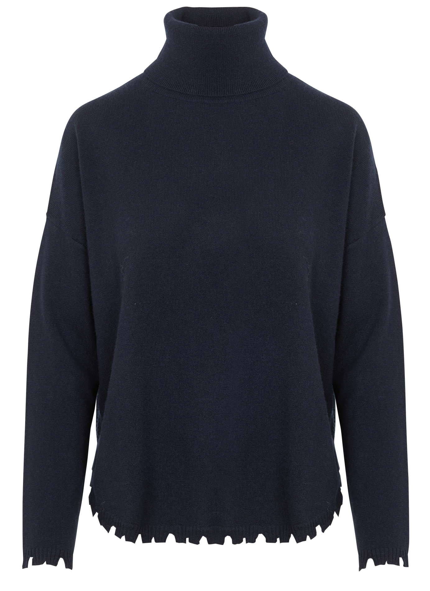 Pull ample col roulé en cachemire KUJTEN Bleu