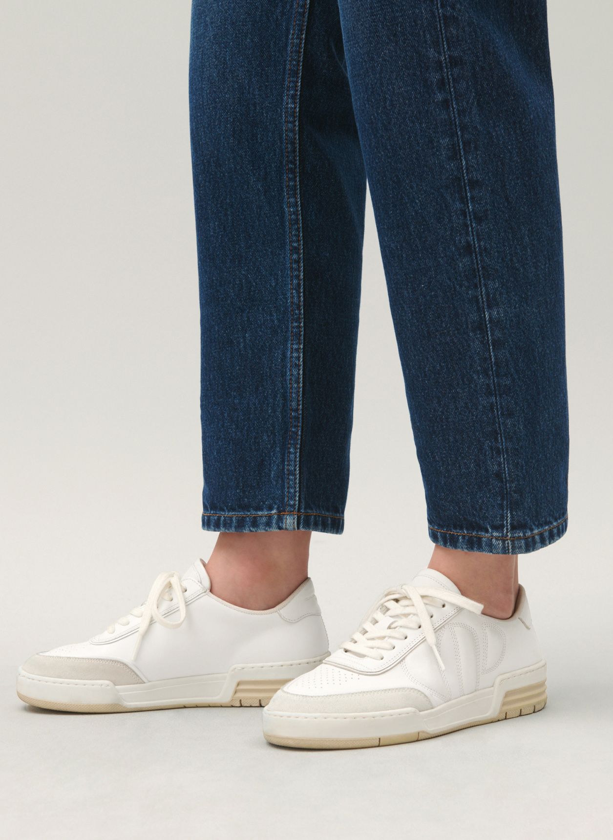 Smooth Leather Low top Sneakers Blanc Claudie Pierlot Women