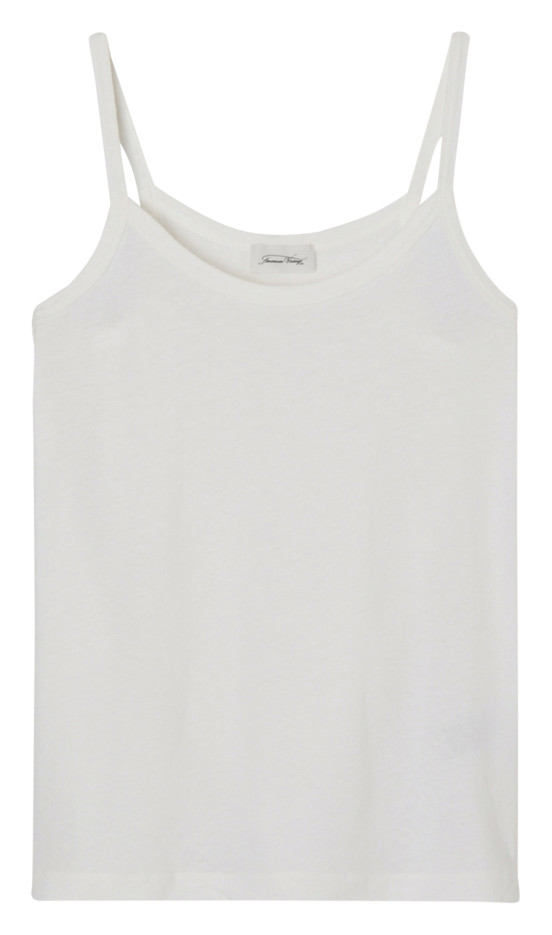 Gerade geschnittenes Baumwoll-Tanktop GAMIPY Blanc