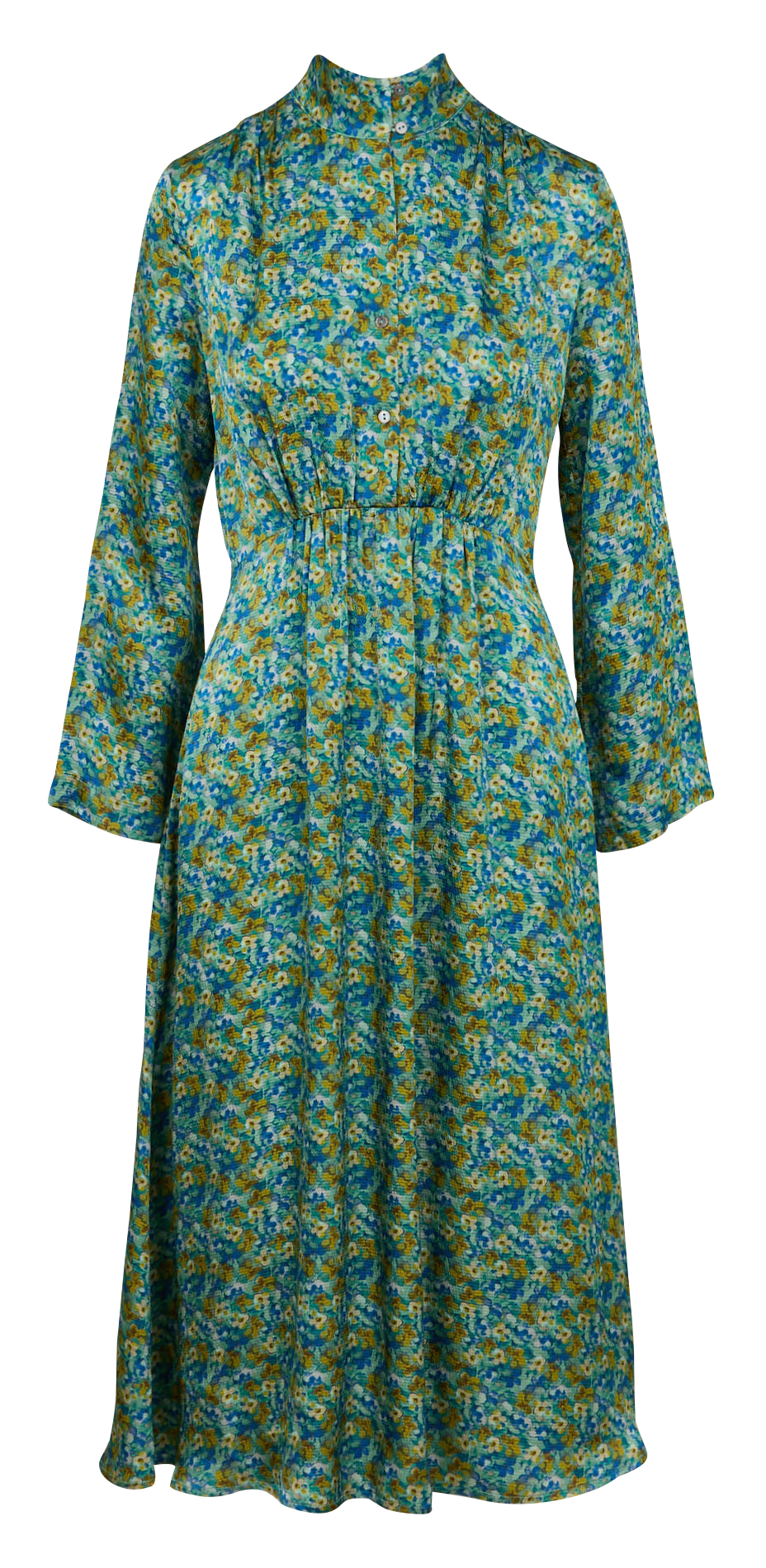 Robe longue à col montant ATTIC AND BARN Vert