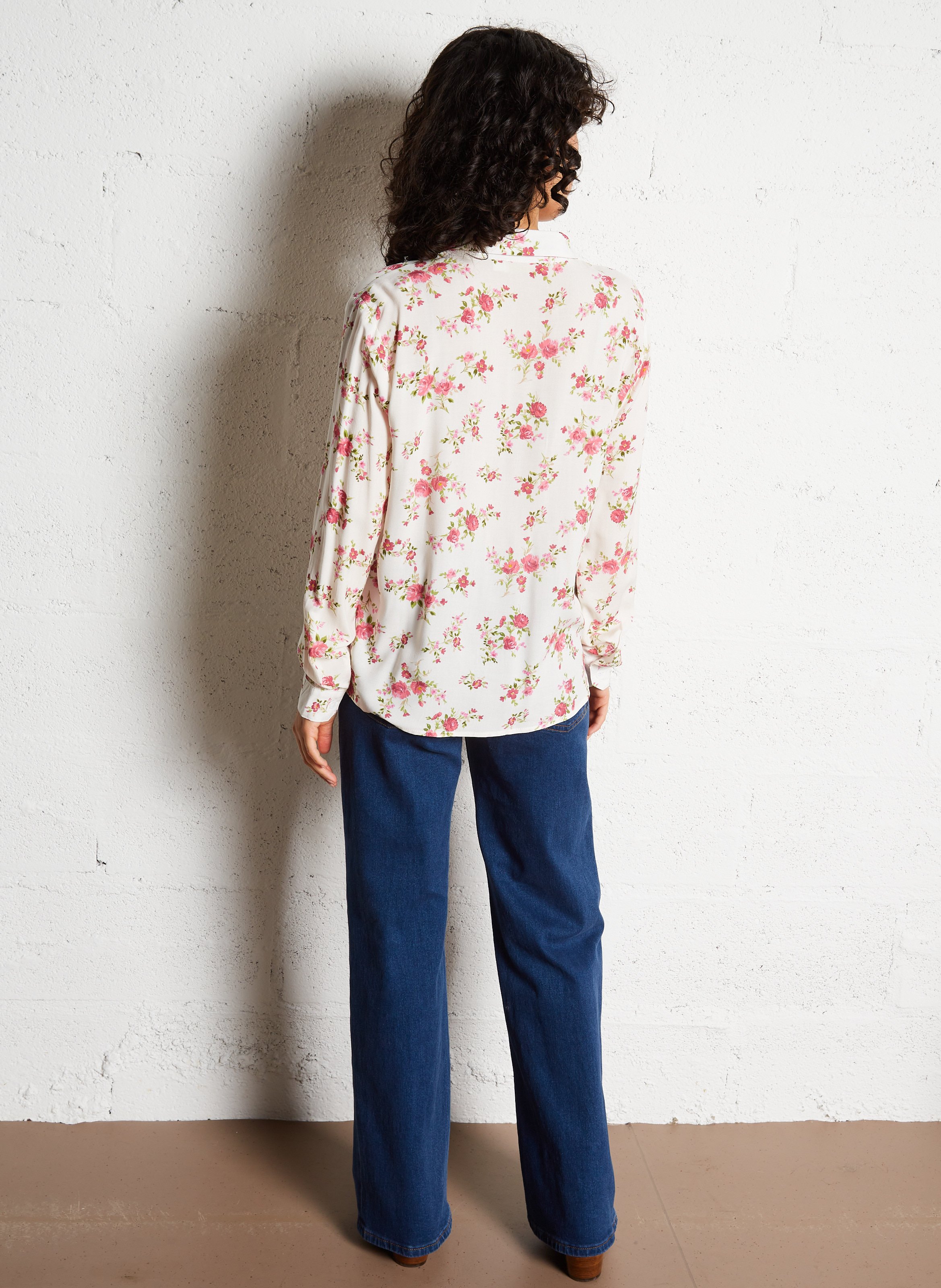 Chemise droite à col classique LA PETITE ETOILE Blanc