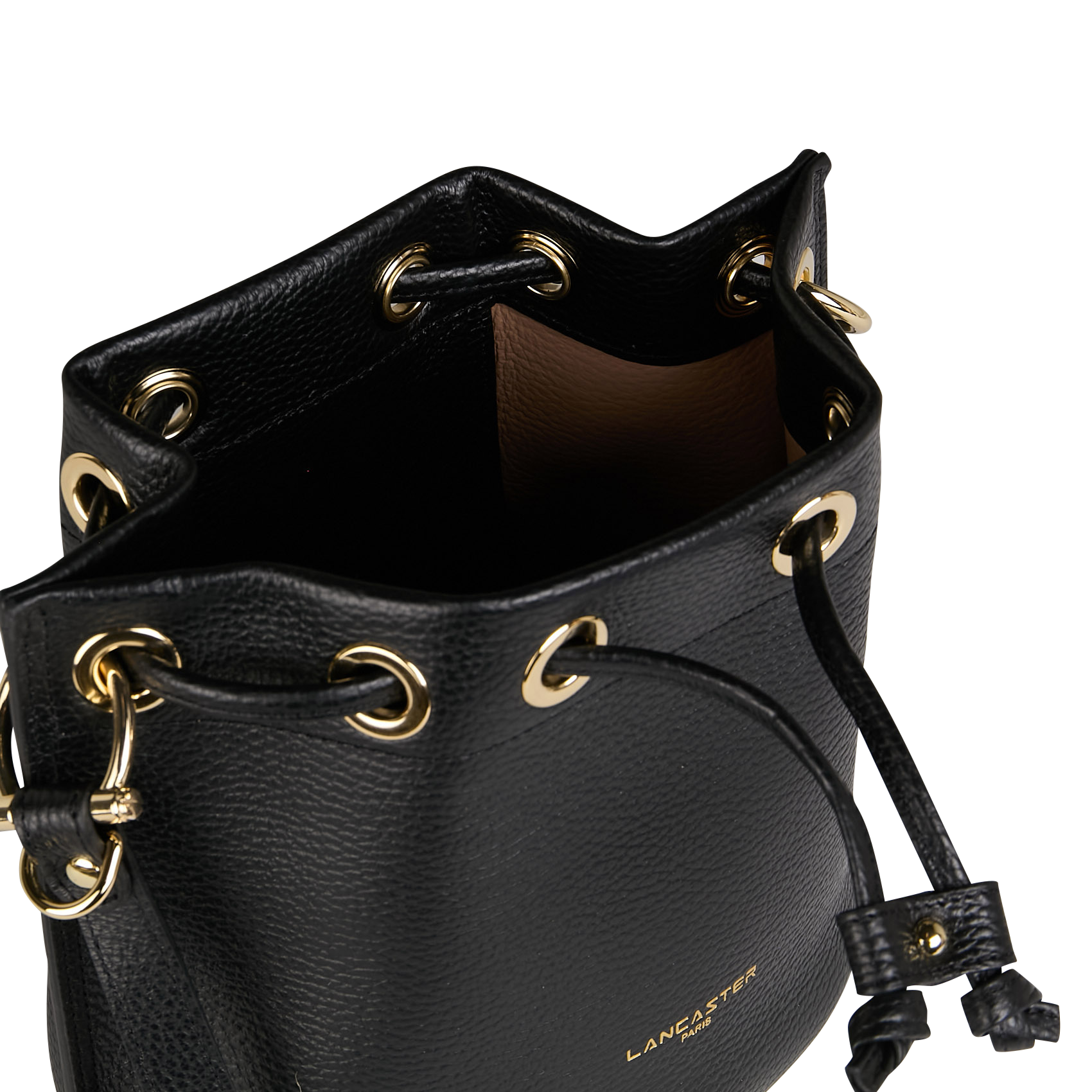Leren buideltas LANCASTER PARIS Zwart