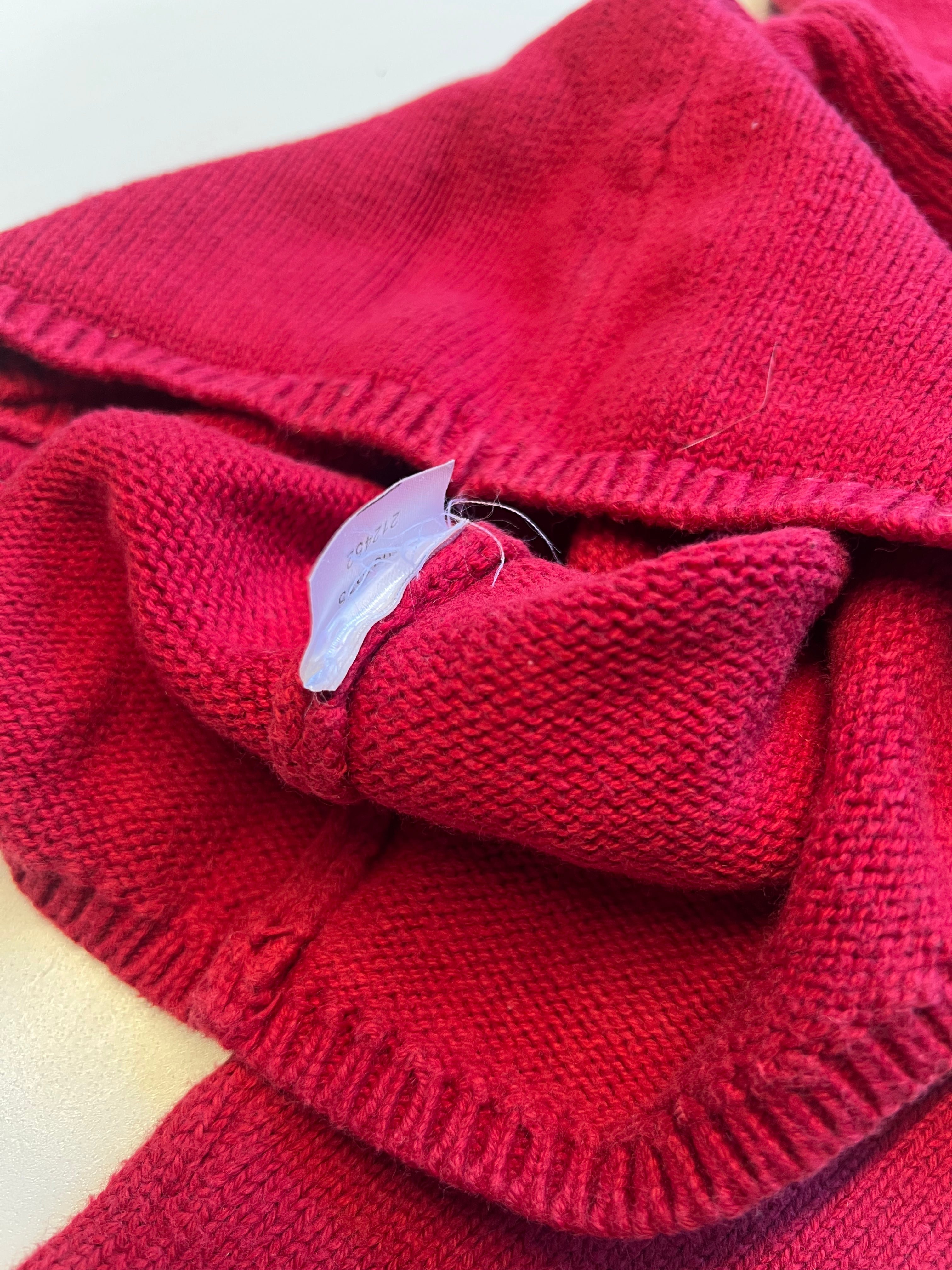 Red baby sweater - 3 months JACADI - Seconde Main Red