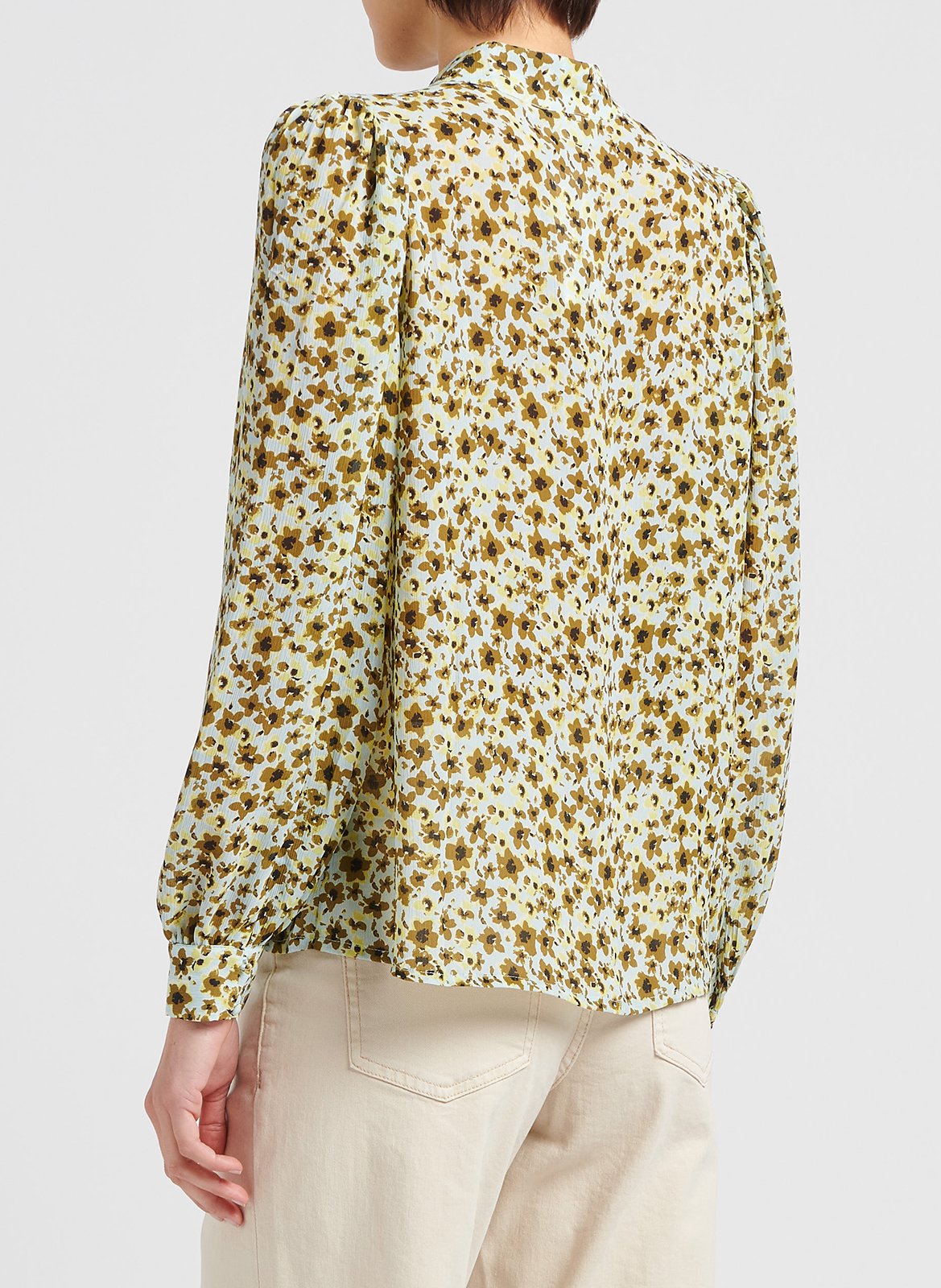 Blouse col montant à imprimé  MOSS COPENHAGEN Multicolore