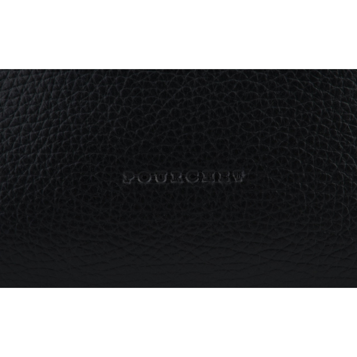 A-line leather skirt POURCHET Black
