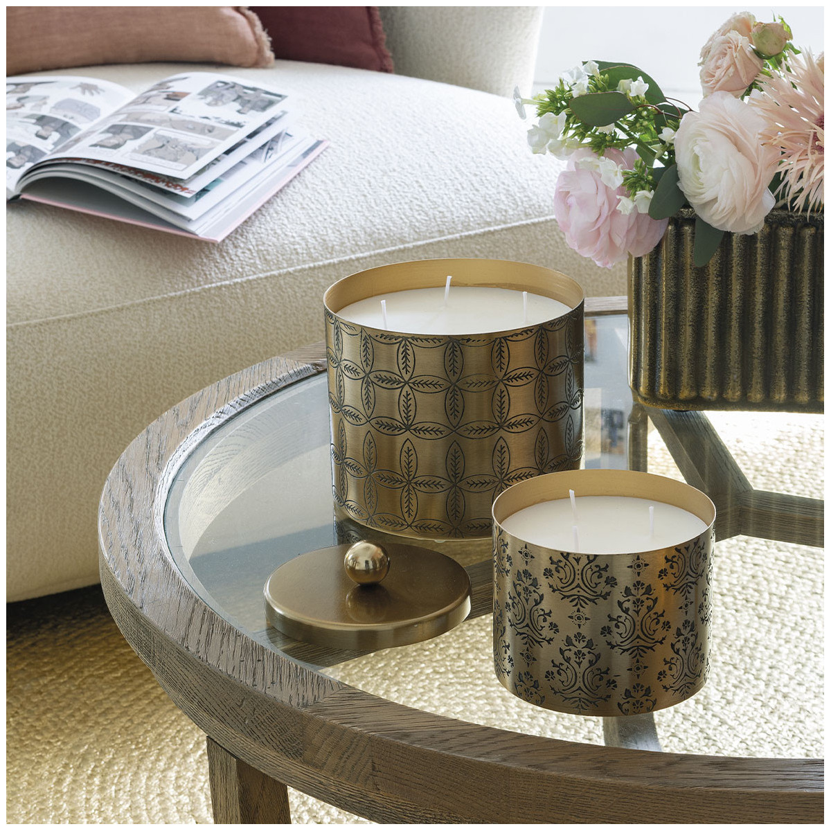 Scented candle BLANC D'IVOIRE Golden