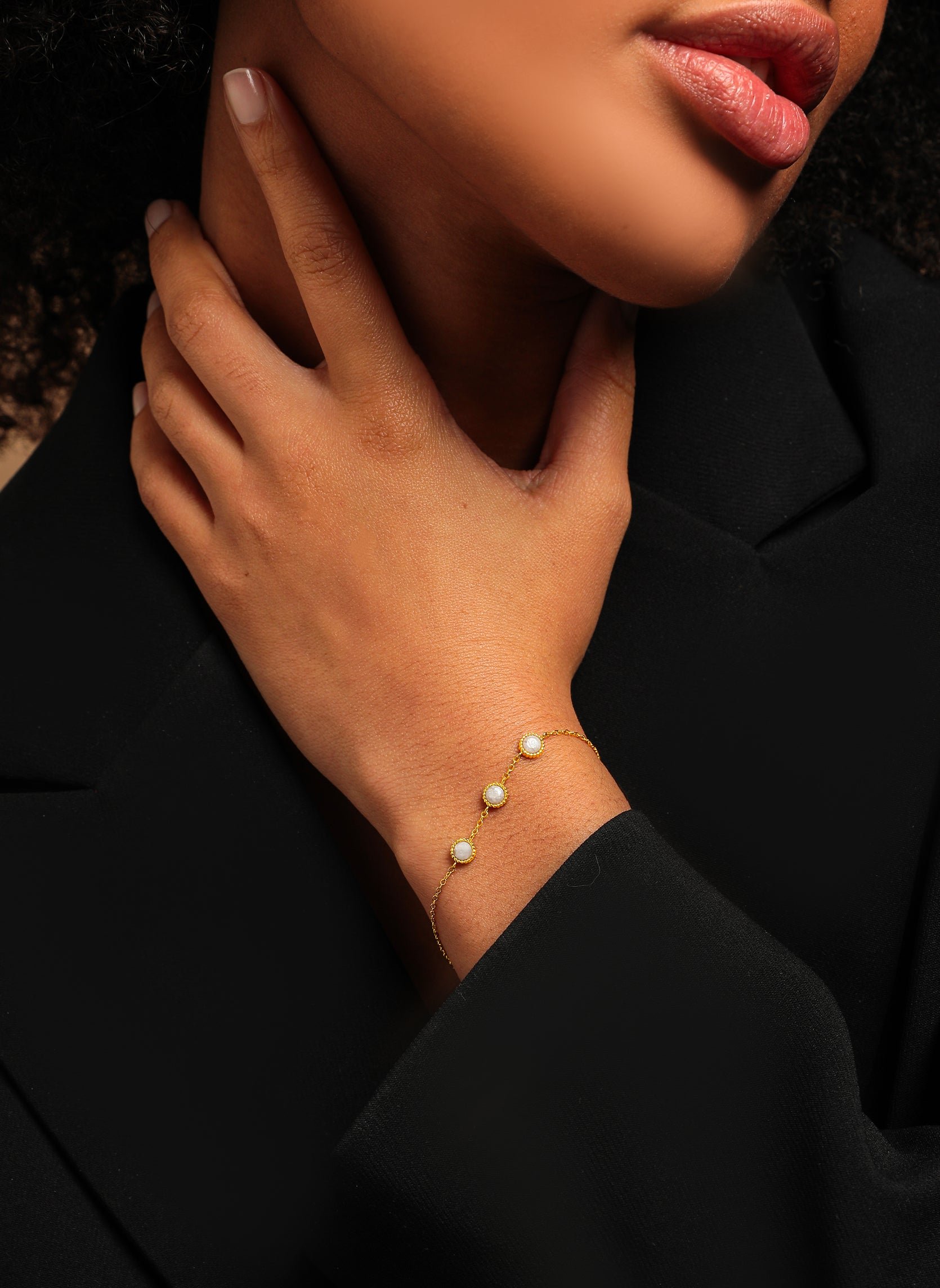 Chain bracelet Agape AEC Paris White