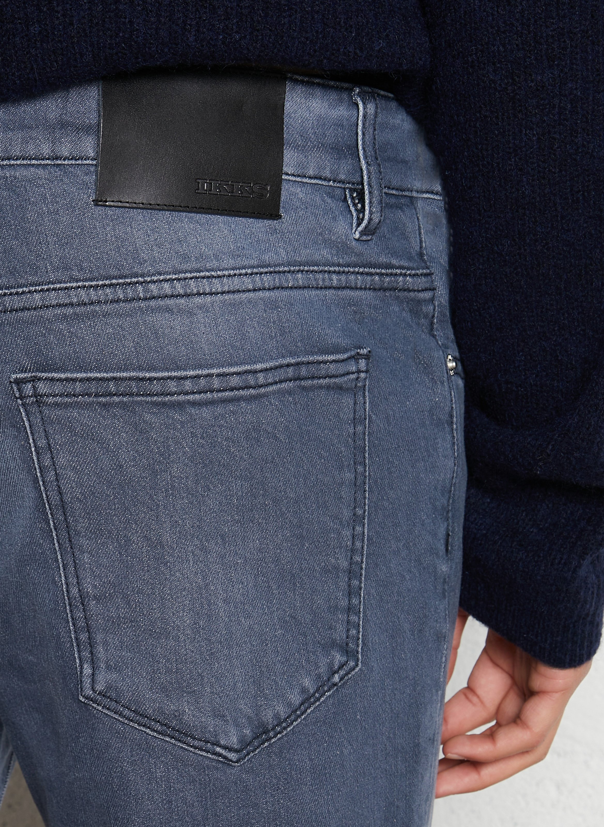 5-pocket stonewash slim jeans IKKS Blue