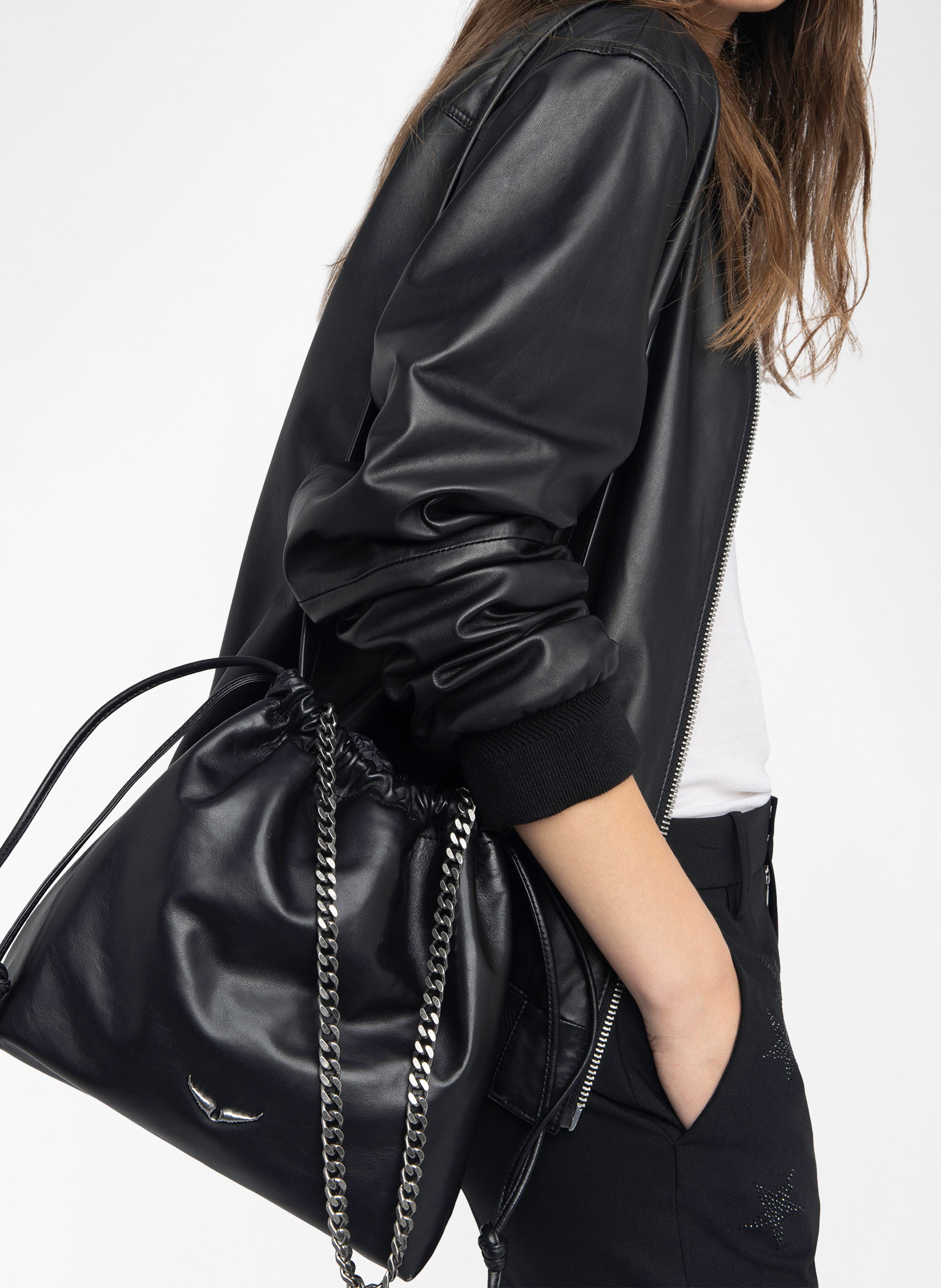 Leren crossbodytas  ZADIG&VOLTAIRE Zwart