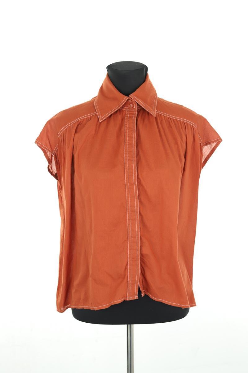 Cotton blouse VALENTINE GAUTHIER- SECONDE MAIN Brown