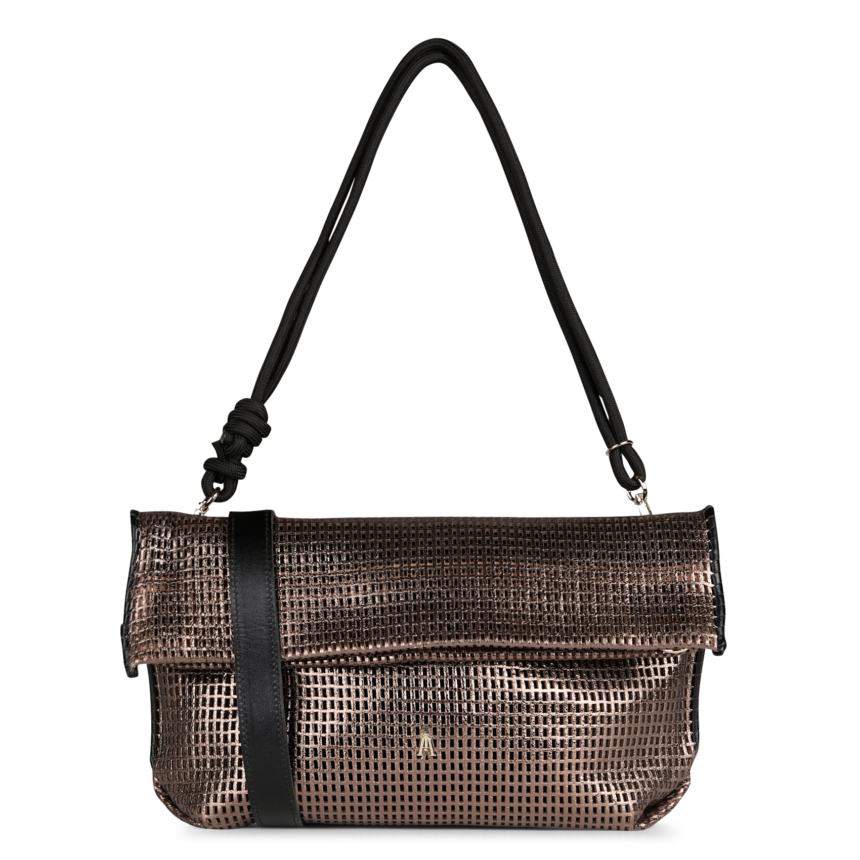 Sac bandoulière en cuir ajouré CRAIE STUDIO Doré