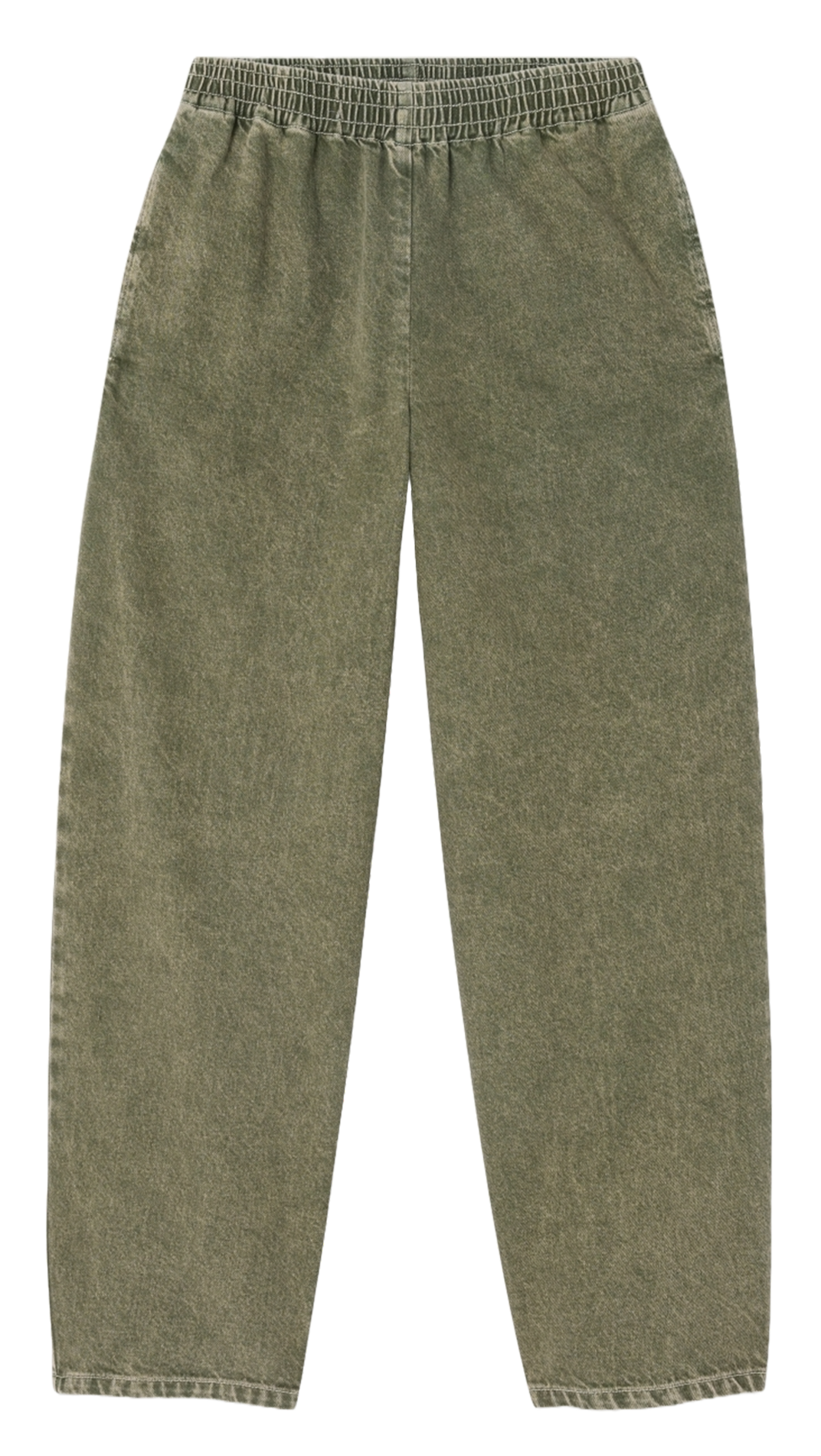 Cotton-blend wide-leg jeans AMERICAN VINTAGE Green