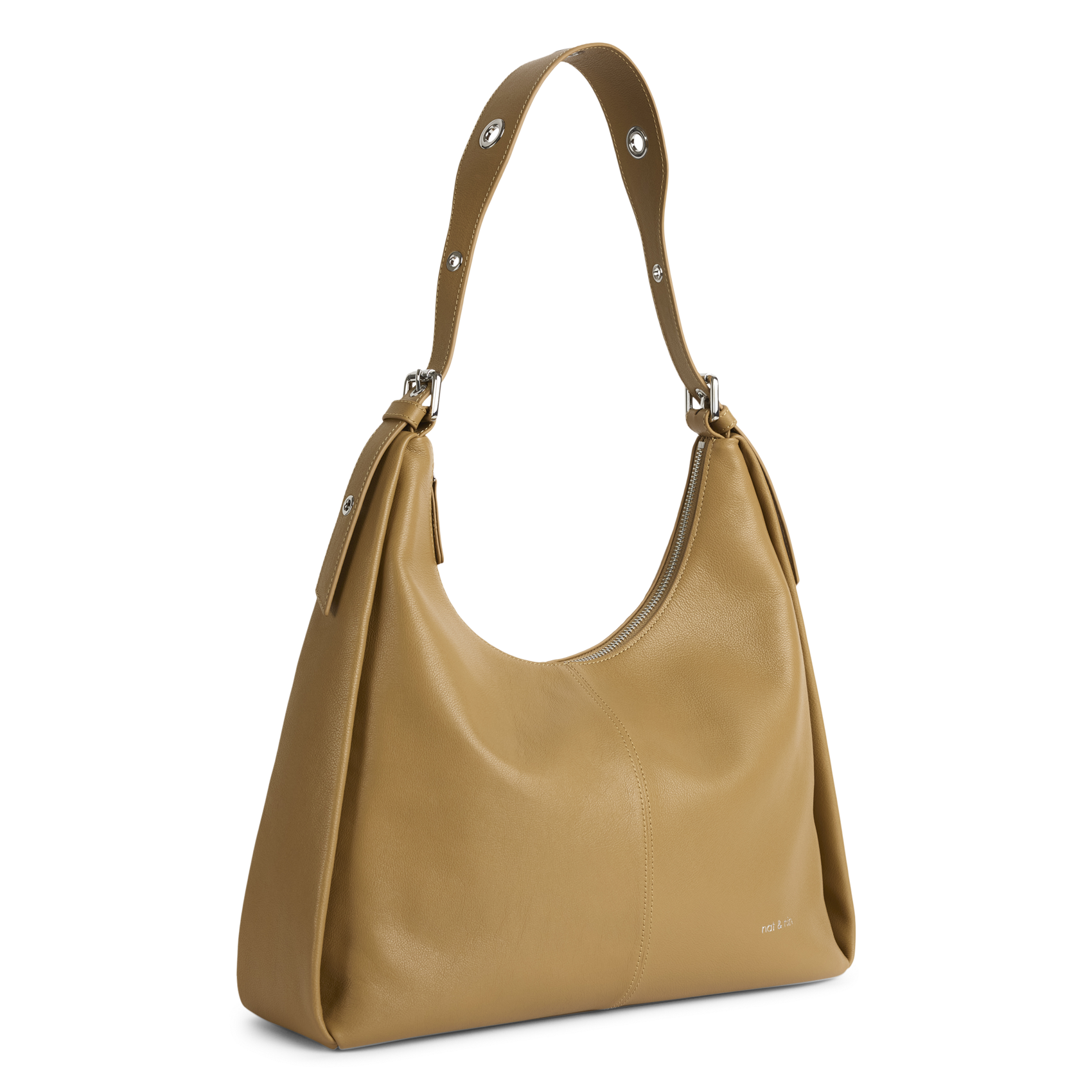 Sac porté épaule en cuir NAT & NIN Marron