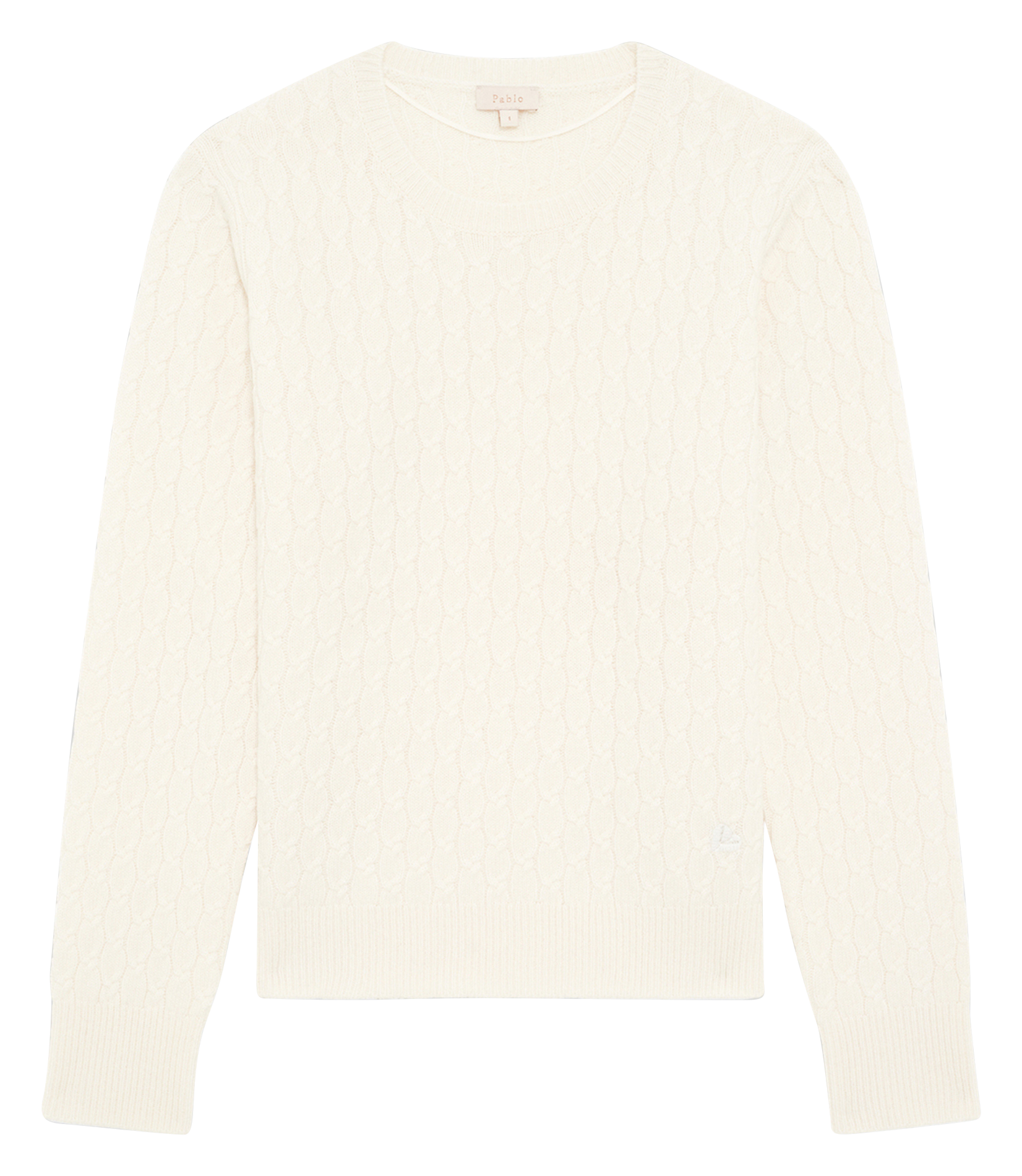 Abidjan wool round-neck sweater PABLO Beige