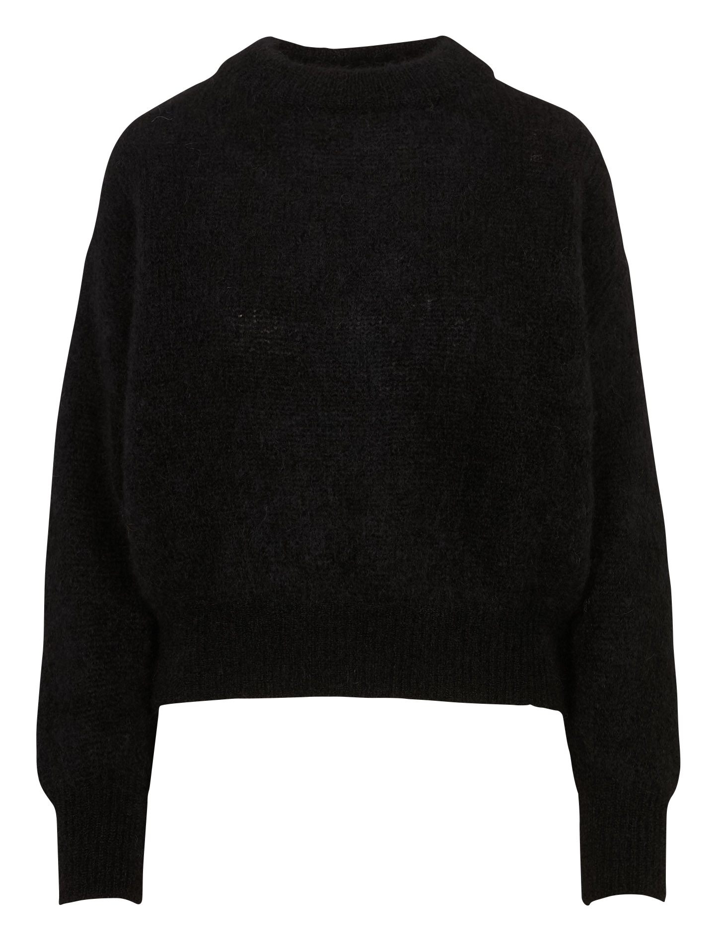 Pull col rond en laine mélangée SURPRISE Noir