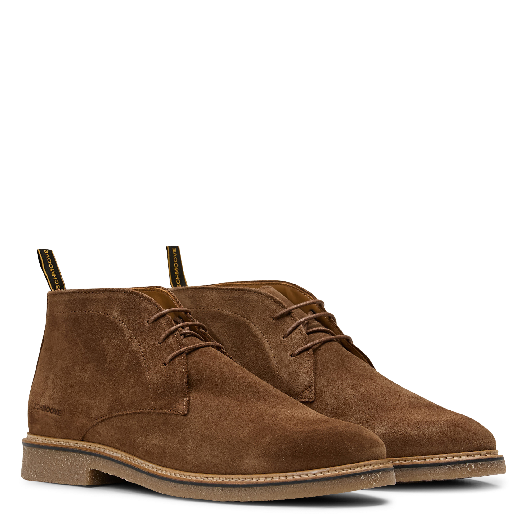 Boots à lacets en cuir suédé SCHMOOVE Marron