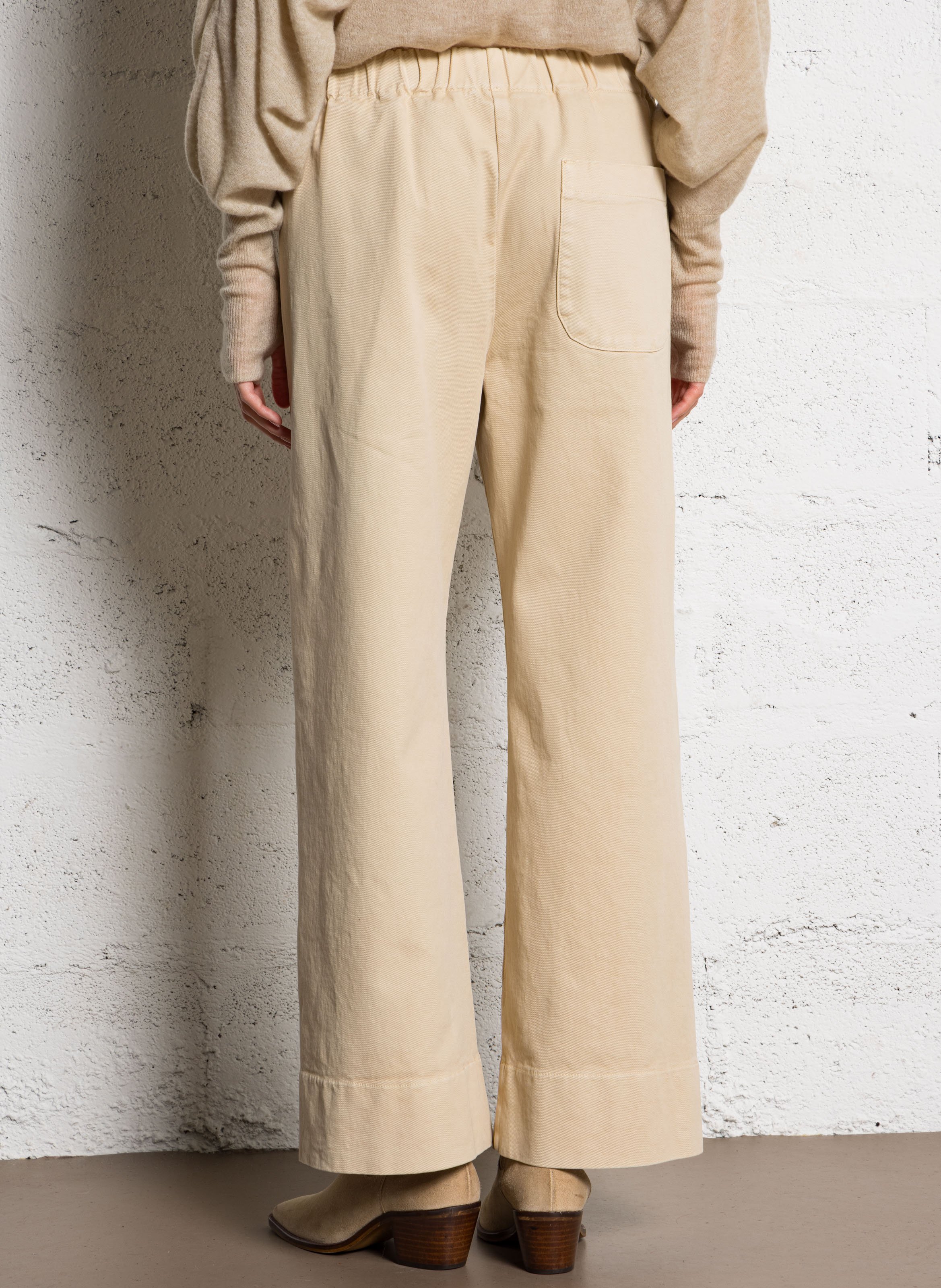 Chino van katoenmix HOD PARIS Beige