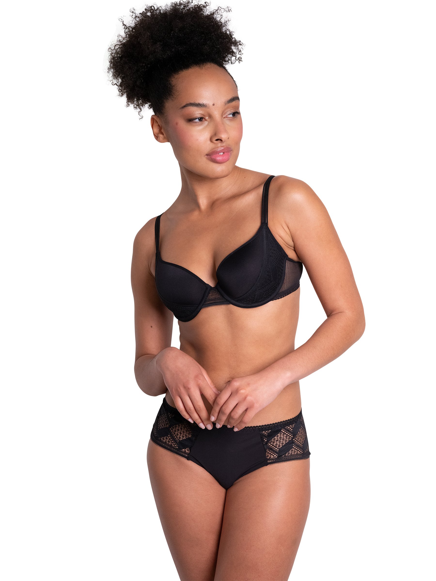 A Fleur De Toi demi-cup bra PASSIONATA Black