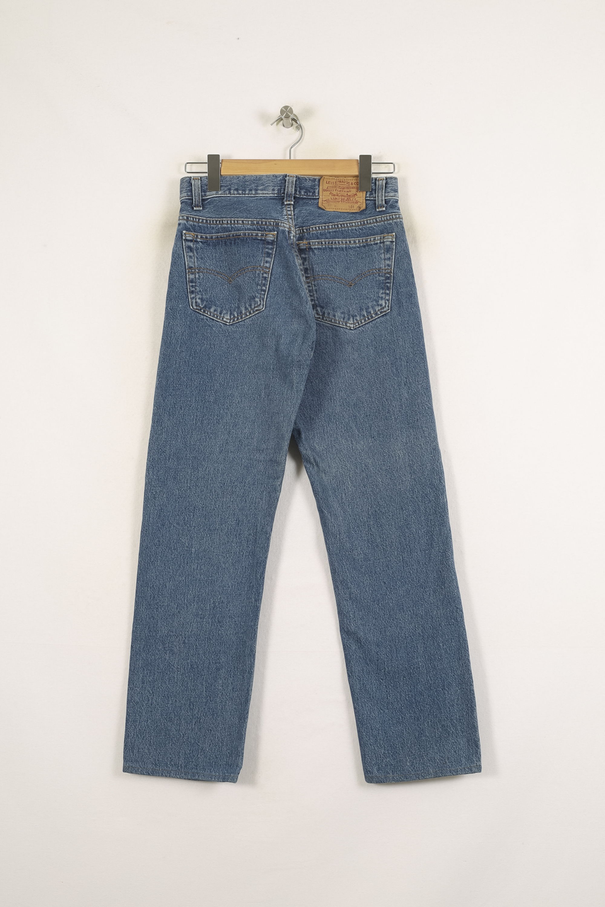 Cropped slim jeans with studs LEVI'S - Seconde main Blue