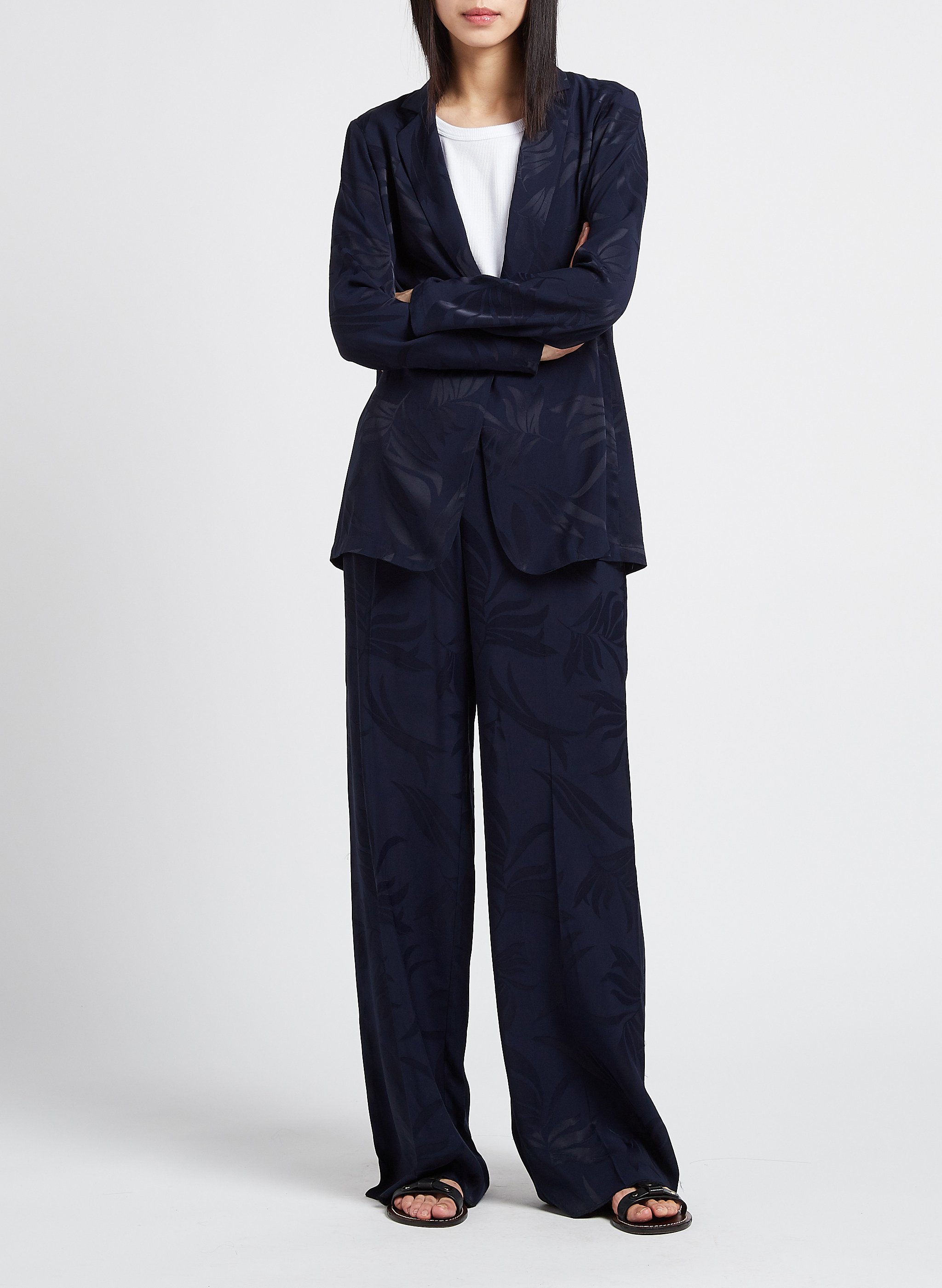 Jasje met reverskraag en jacquardmotief PENNYBLACK Blauw