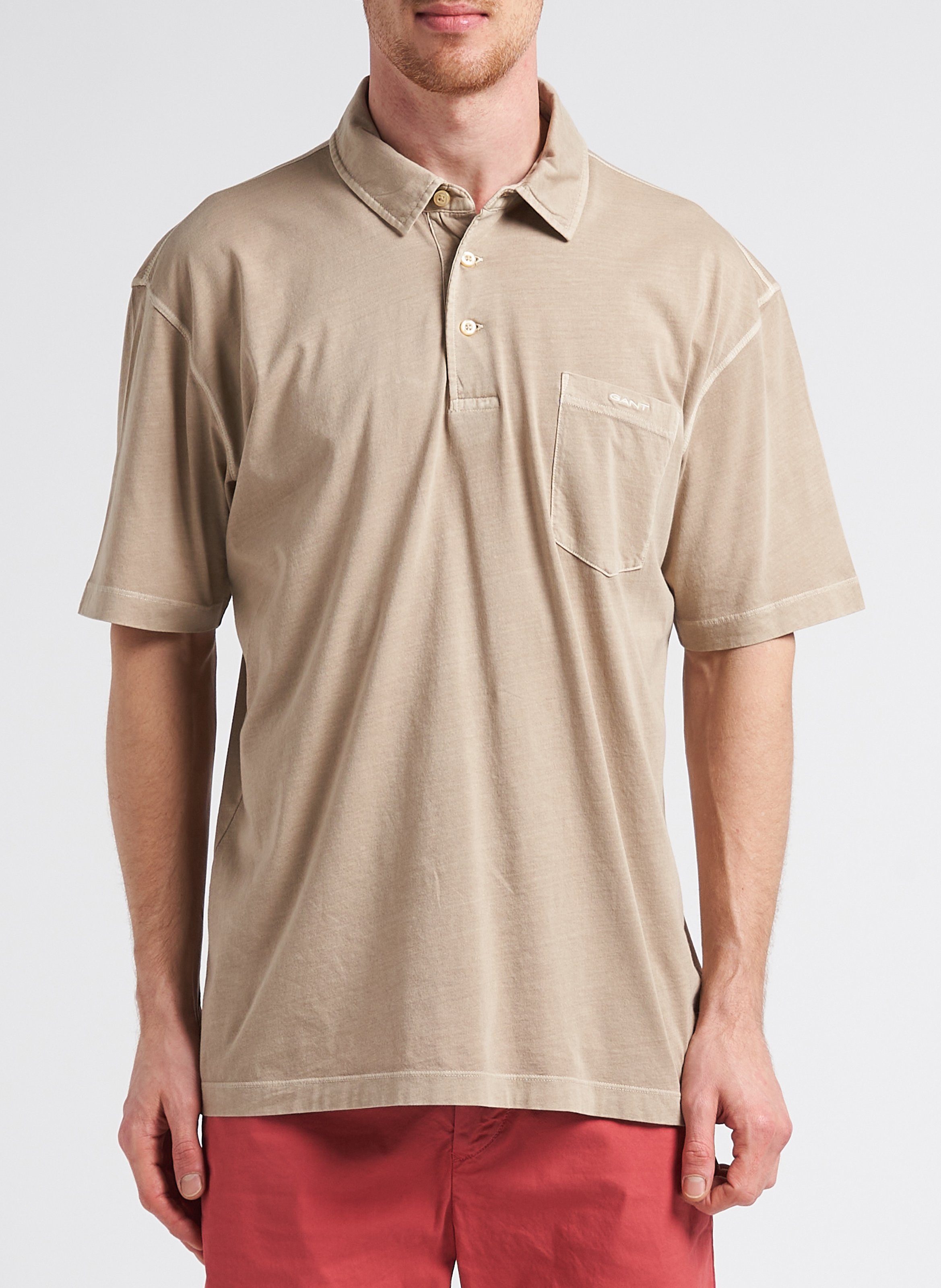Polo regular-fit en jersey délavé  GANT Gris