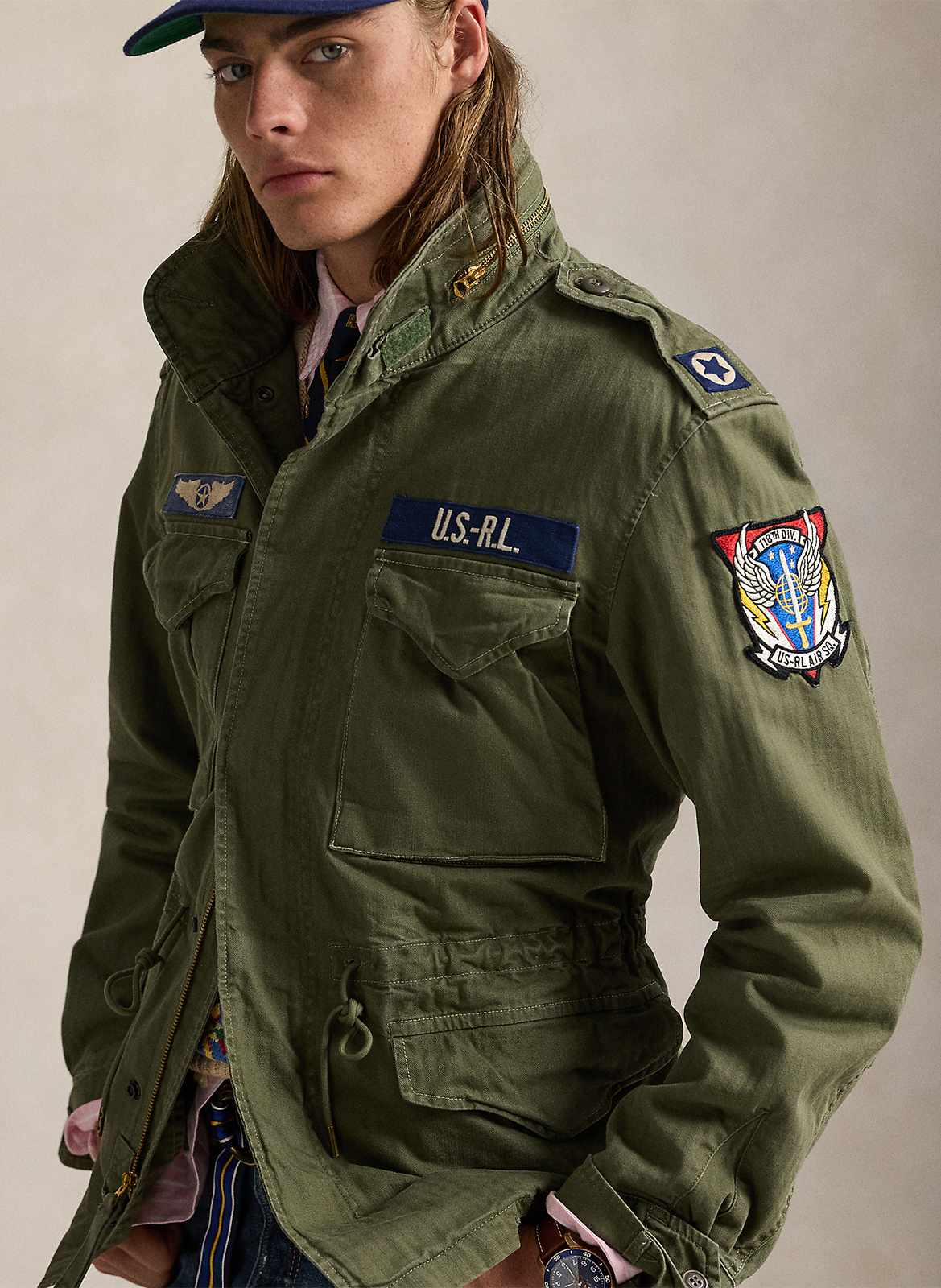 Cotton utility jacket POLO RALPH LAUREN Green