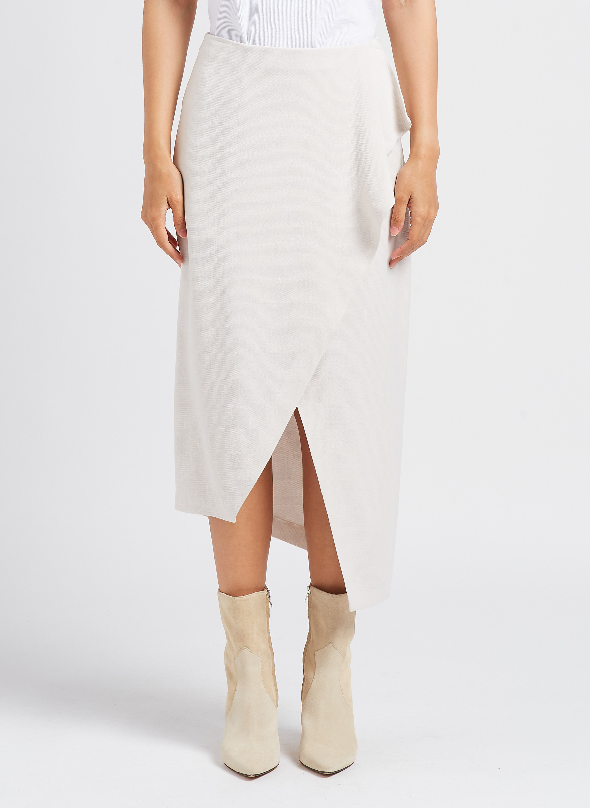 Asymmetrischer Maxirock IRO Beige