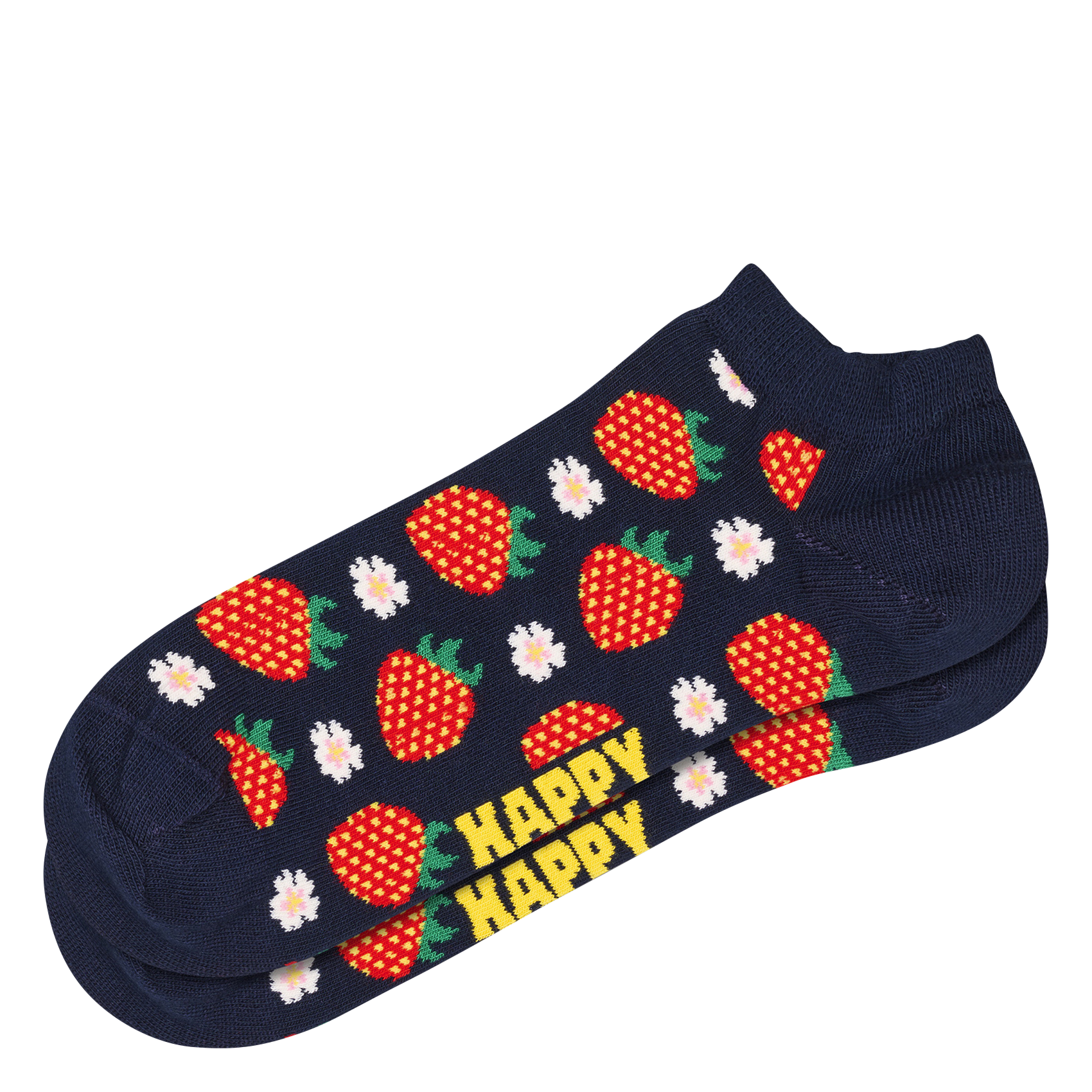 Socquettes en coton mélangé imprimé HAPPY SOCKS Bleu
