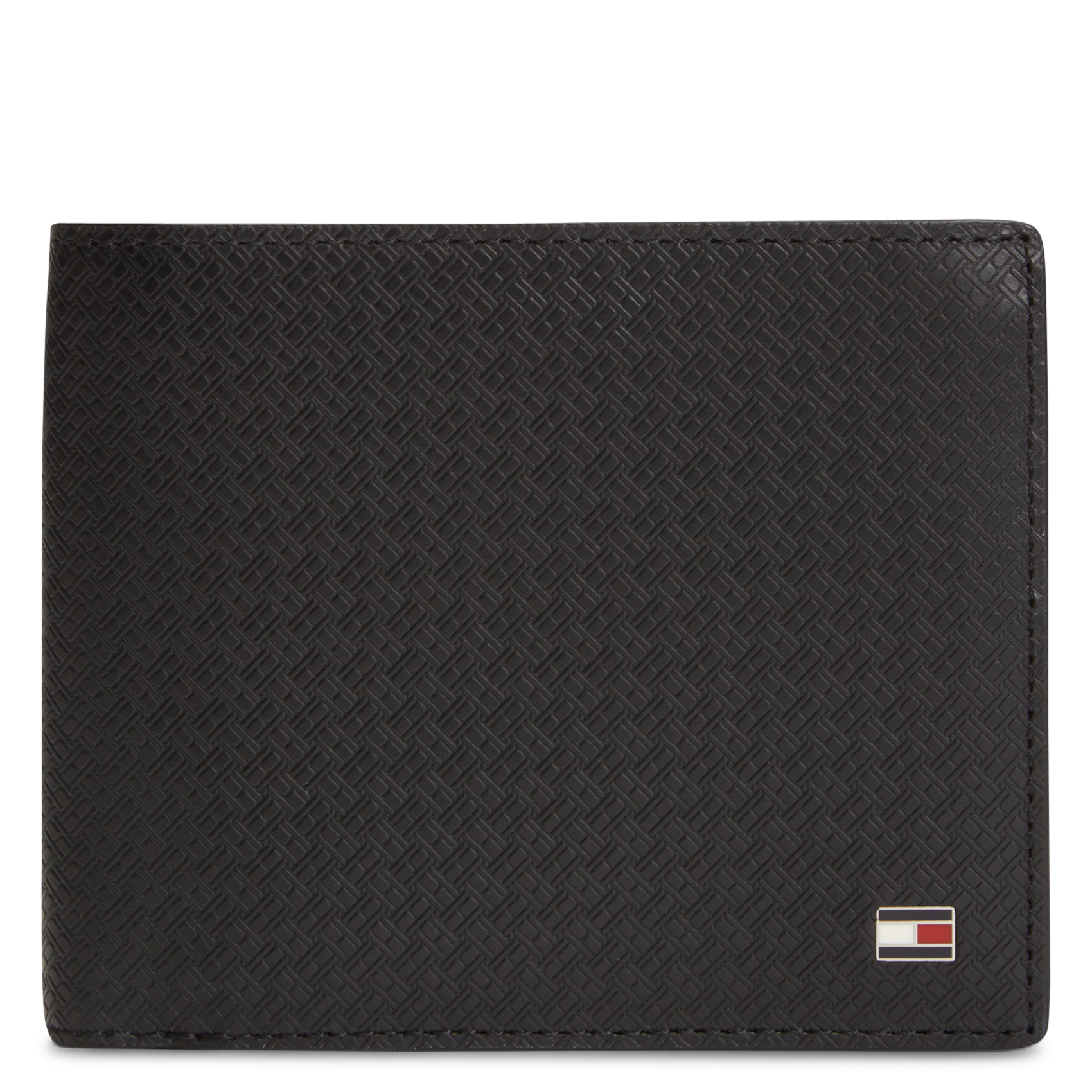 Leather card holder TOMMY HILFIGER Black