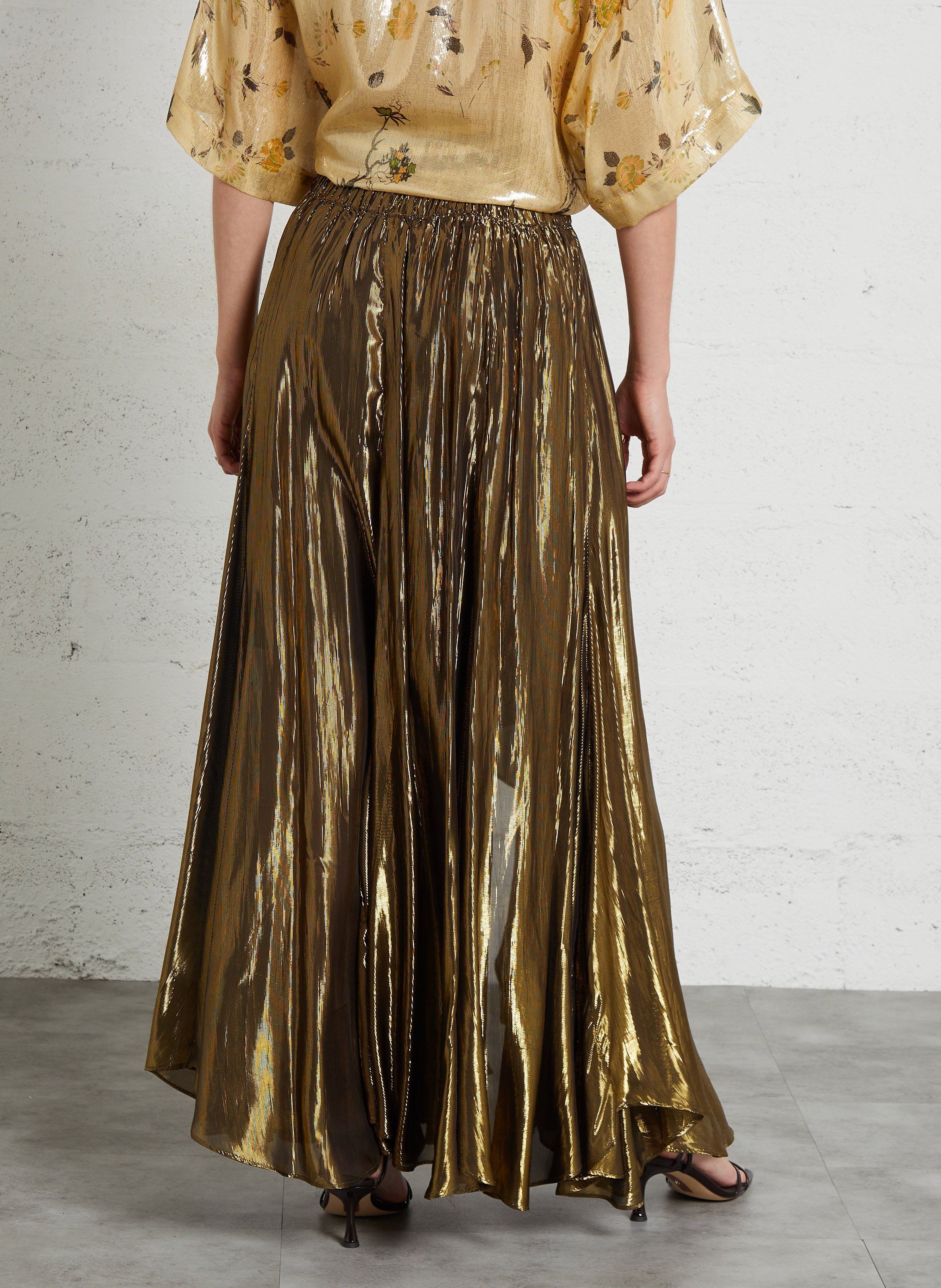 Long glitter skirt MES DEMOISELLES Black