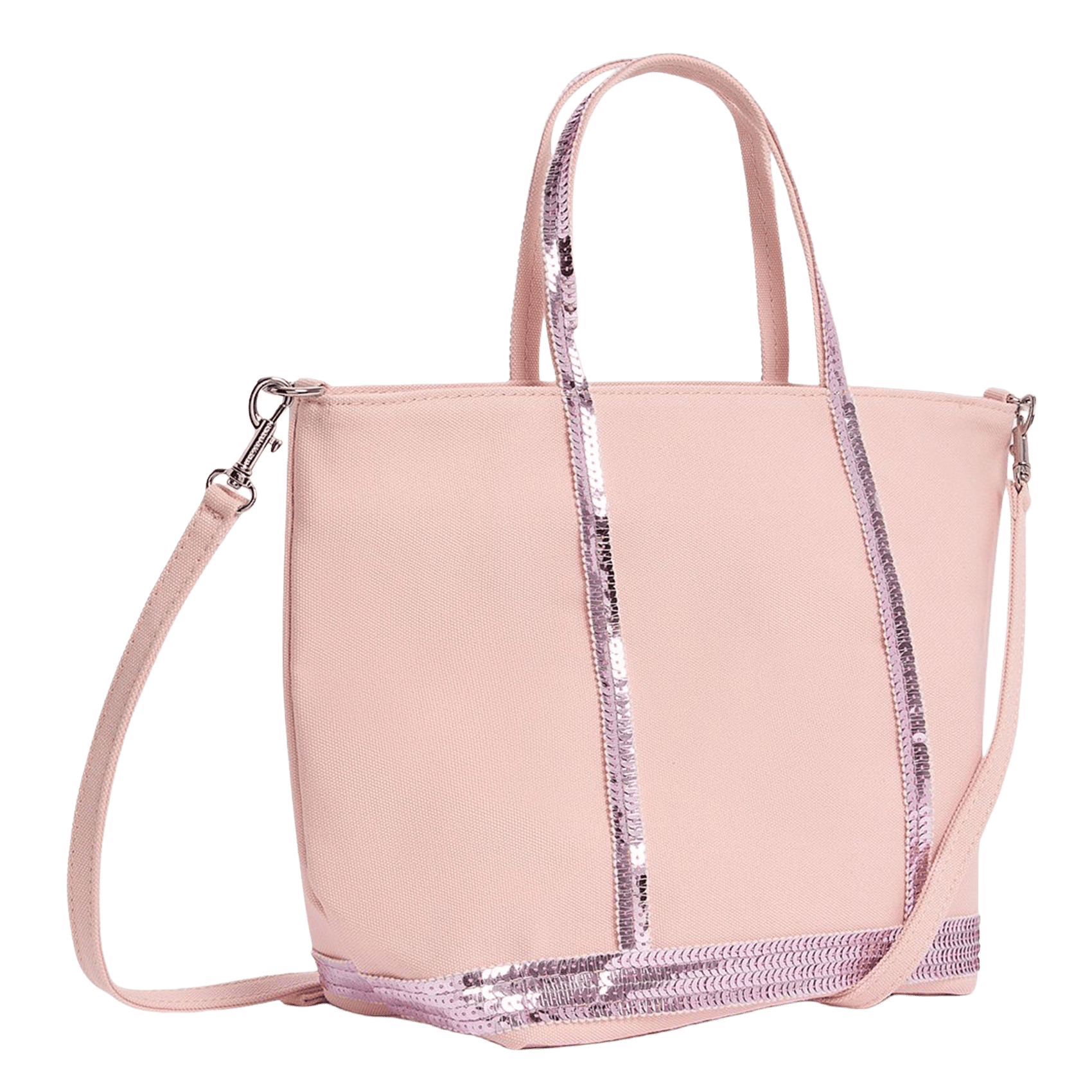 Mini-Shopper aus Baumwolle mit Pailletten VANESSA BRUNO Violett