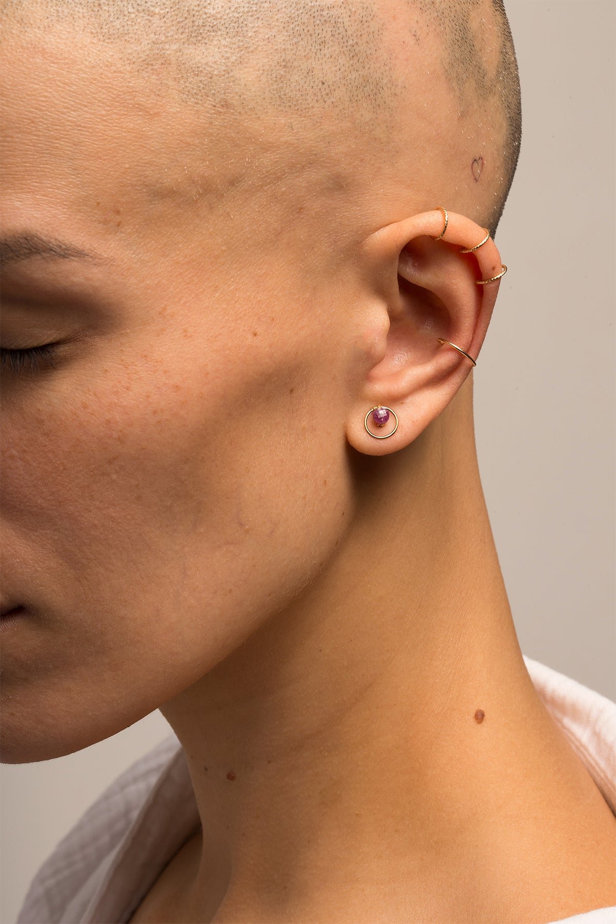 Puces - rubis YAY Rose