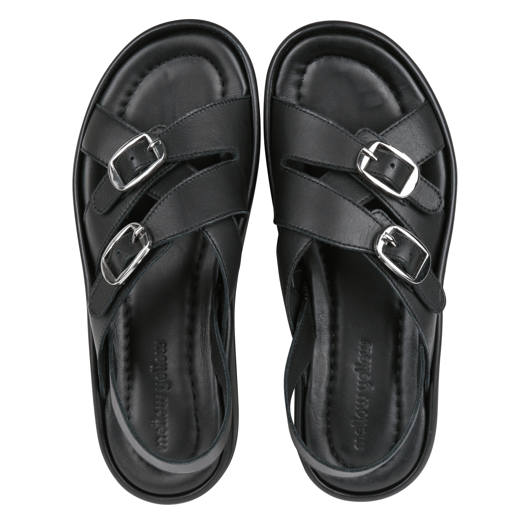 Espadrilles aus Wildleder mit Keilabsatz MELLOW YELLOW Schwarz