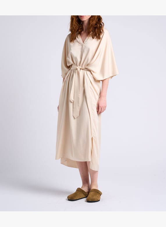 Long loose-Fit v-Neck tunic dress Yellow Collectors club - Women | Place des Tendances Long loose-Fit v-Neck tunic dress Yellow Collectors club - Women | Place des Tendances