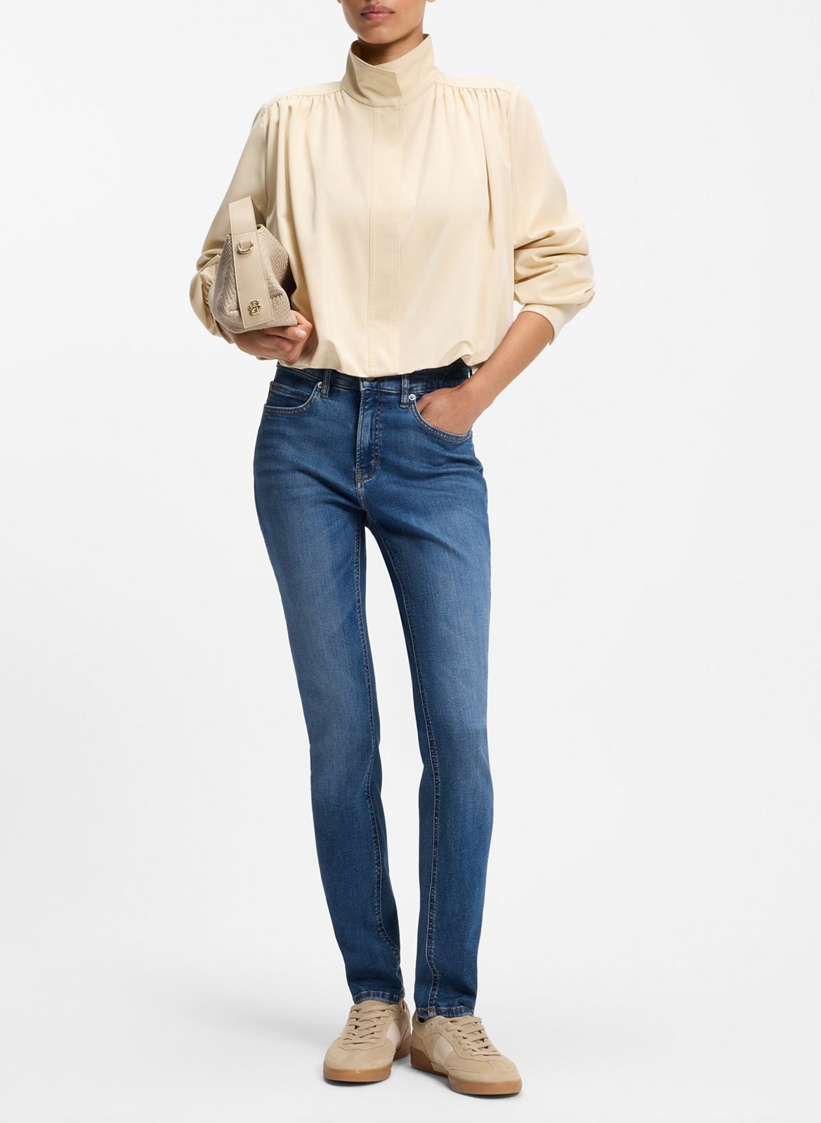 Cotton skinny jeans BOSS Blue