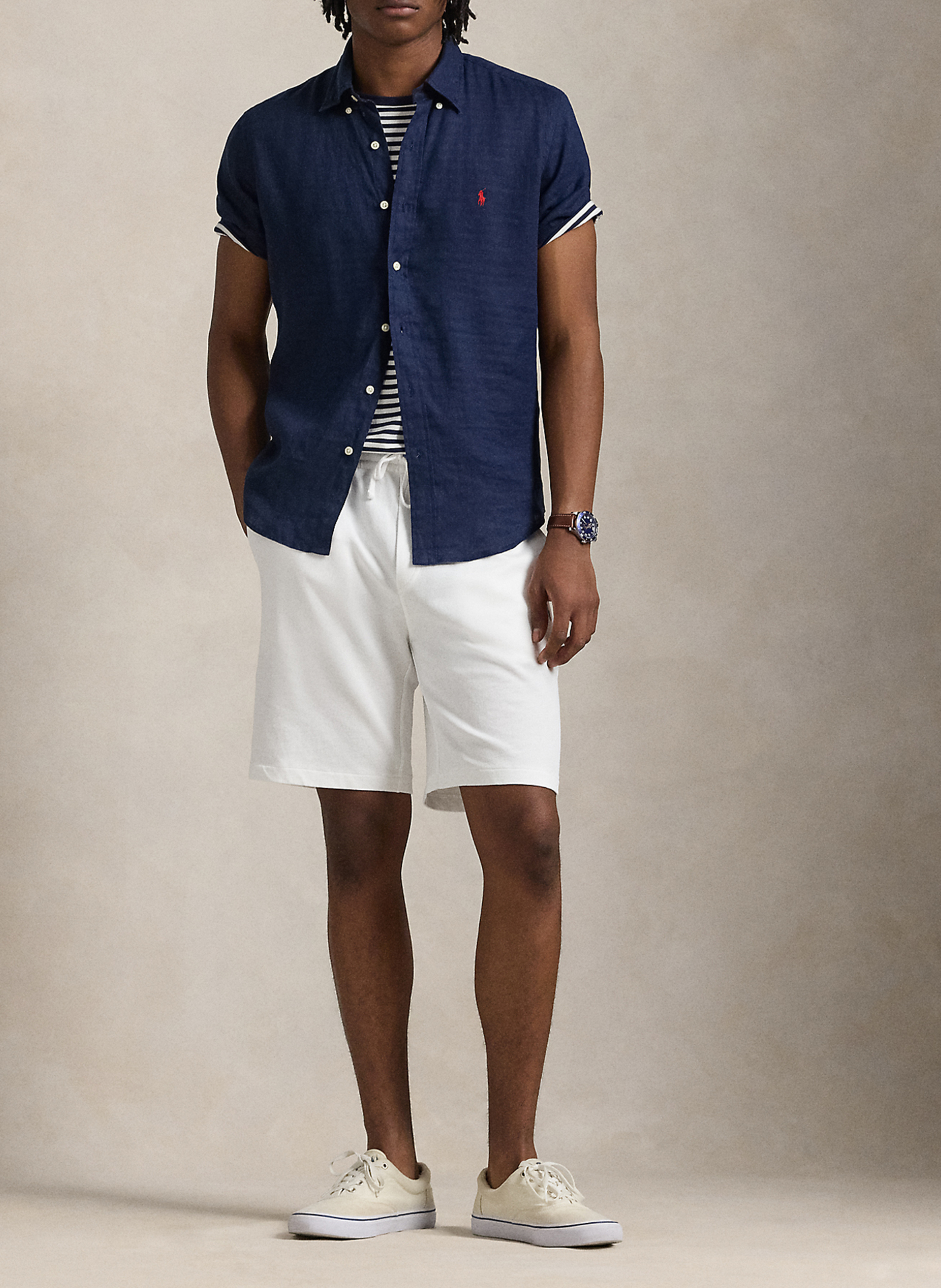 Dakota regular-fit cotton shirt POLO RALPH LAUREN Blue