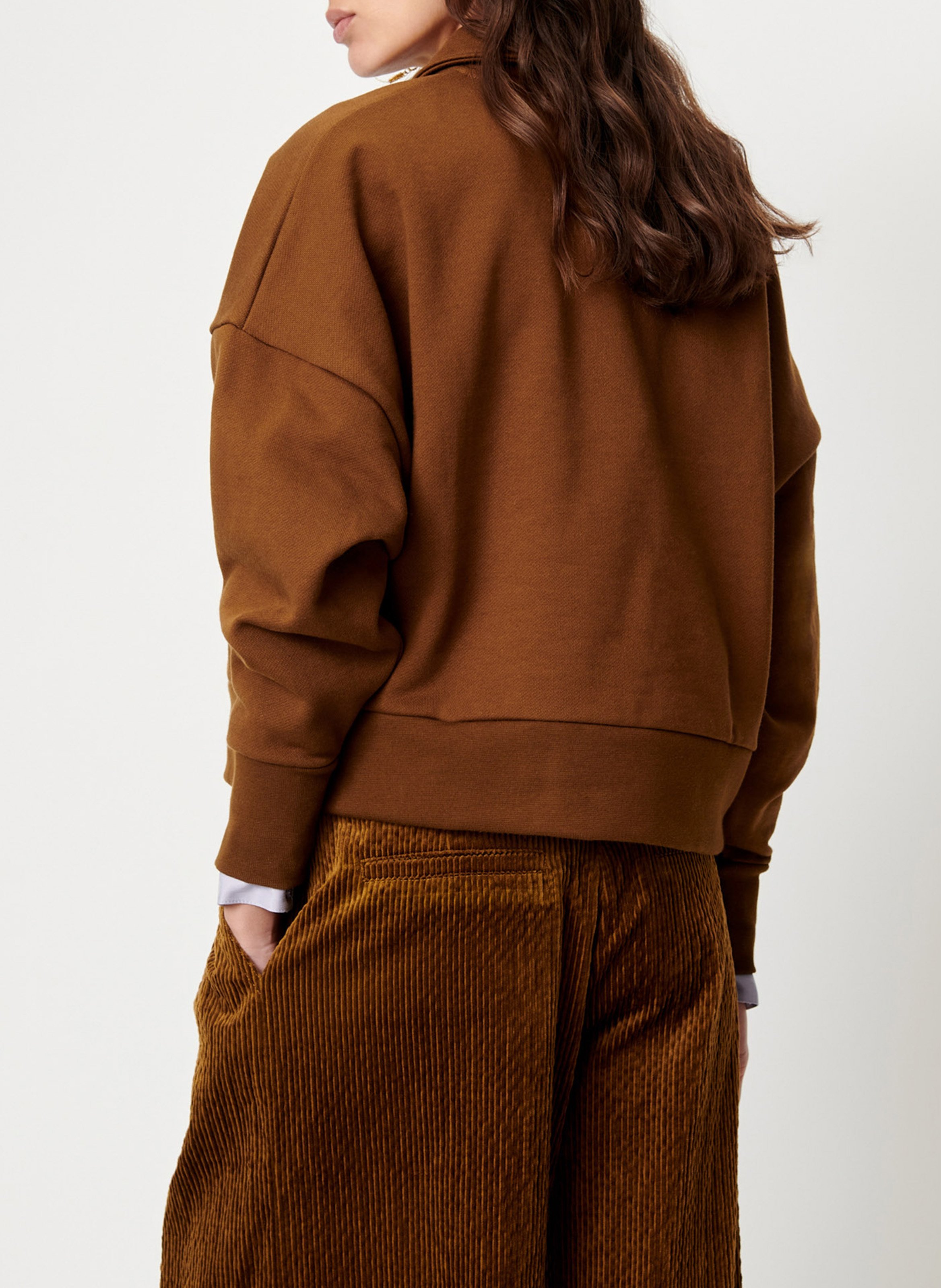 Oversized sweater van katoen SESSUN Bruin
