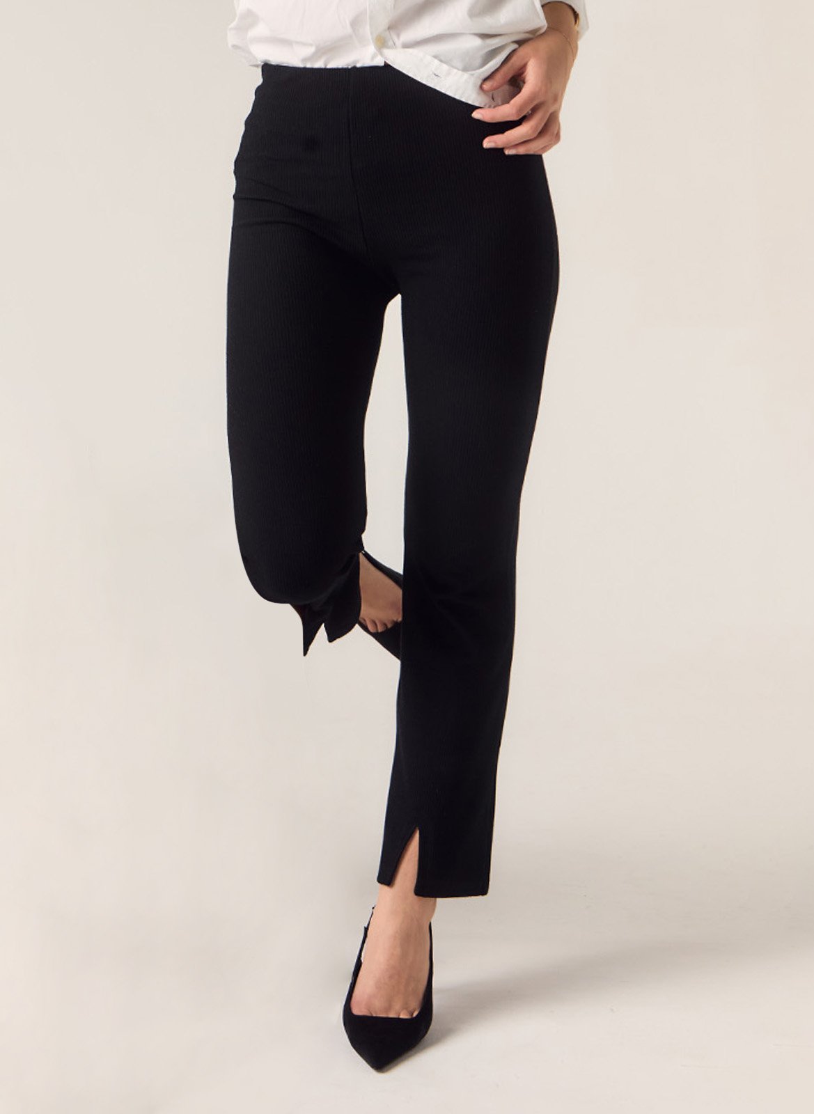 Flared pants FLAIR Black
