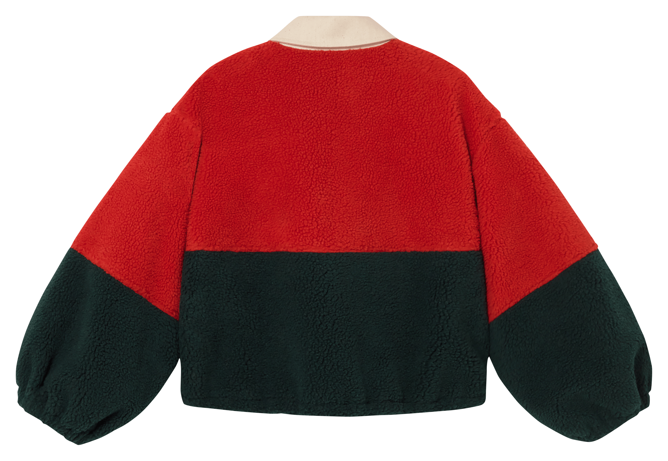 Jacket with classic collar THE TINY BIG SISTER Red