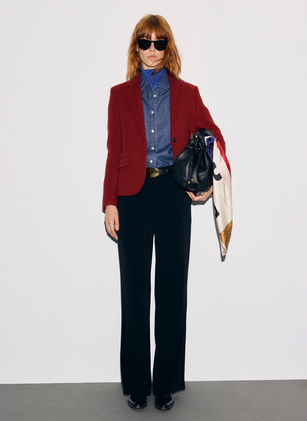 Straight wool blazer GERARD DAREL Red