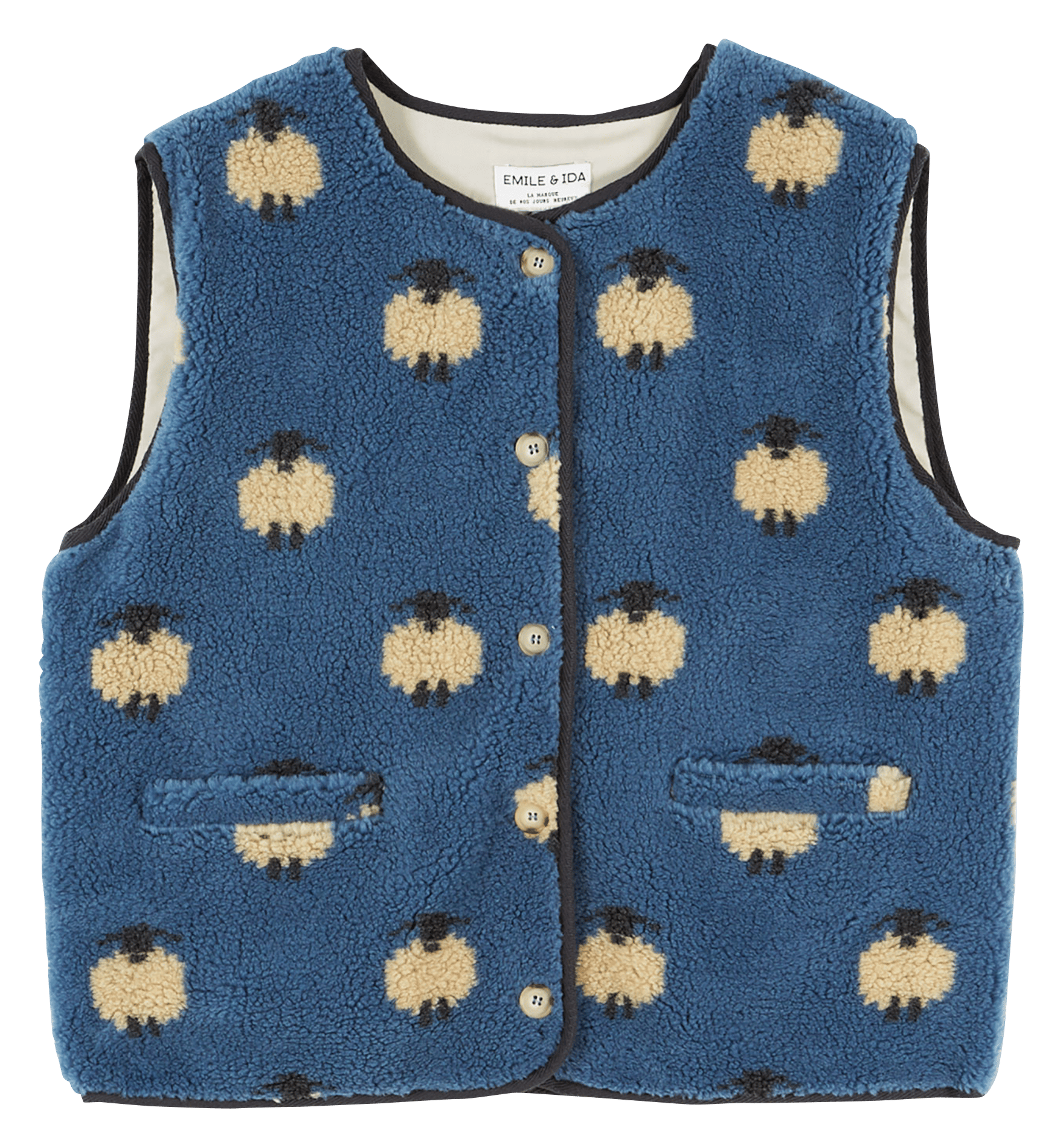 Mouwloos vestje met print EMILE ET IDA