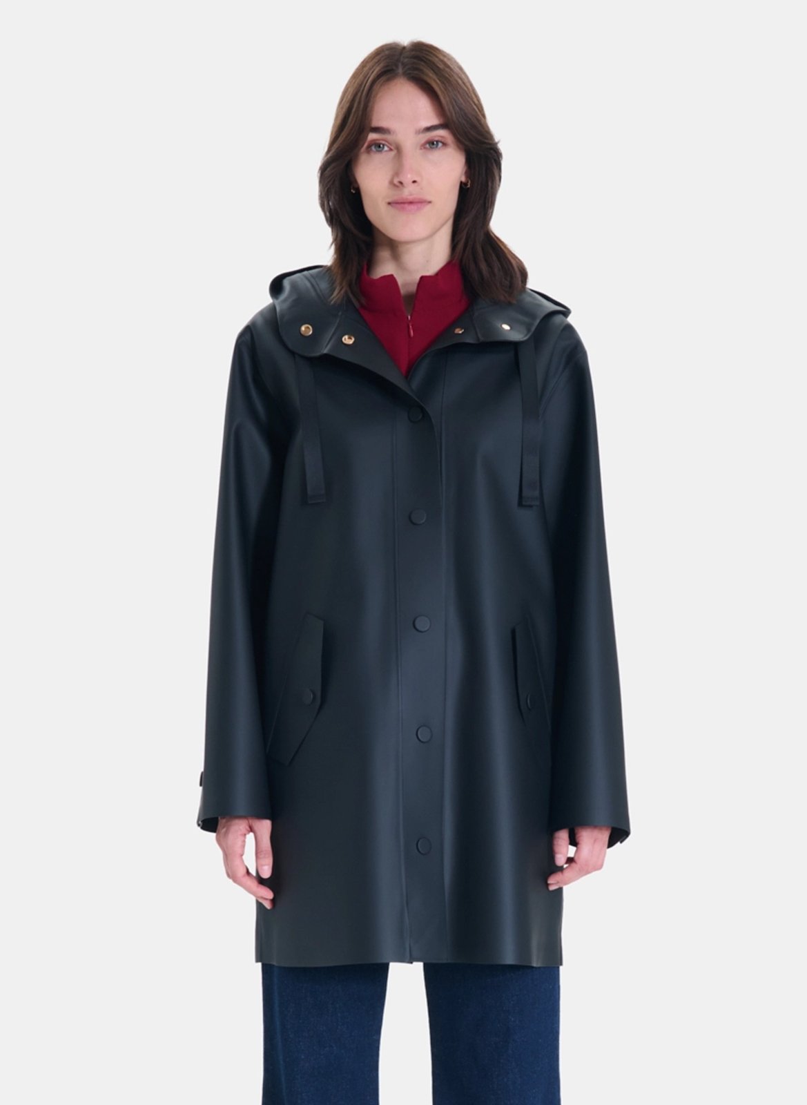 Parka droite col montant ZAPA Noir