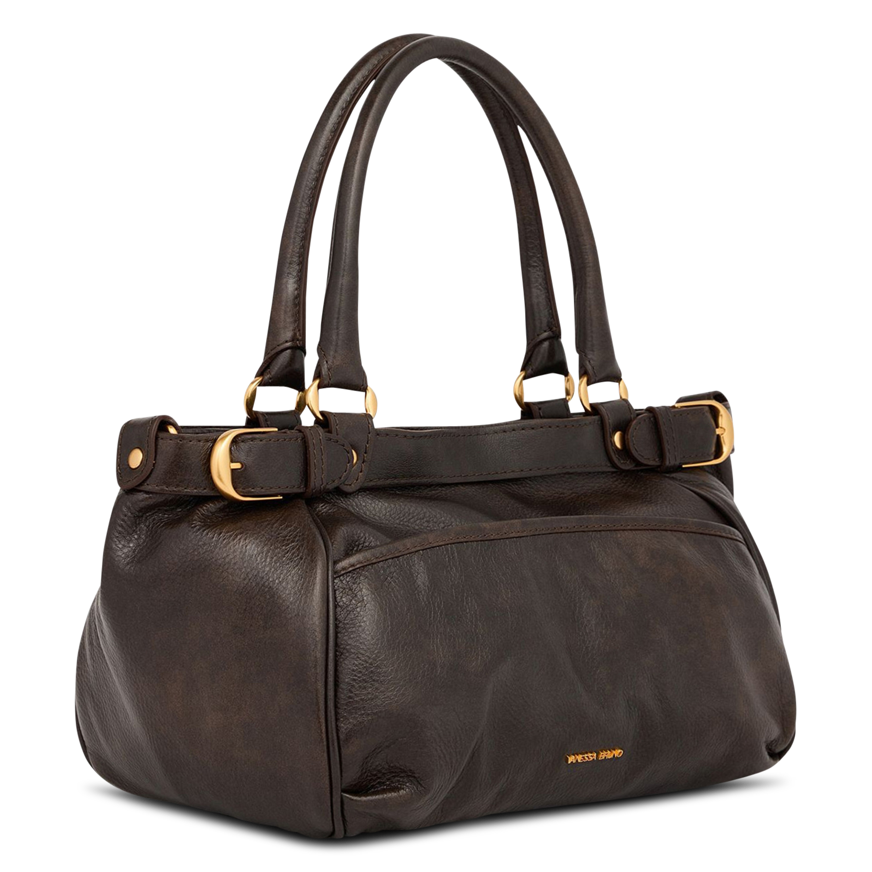 Sac porté épaule en cuir VANESSA BRUNO Marron