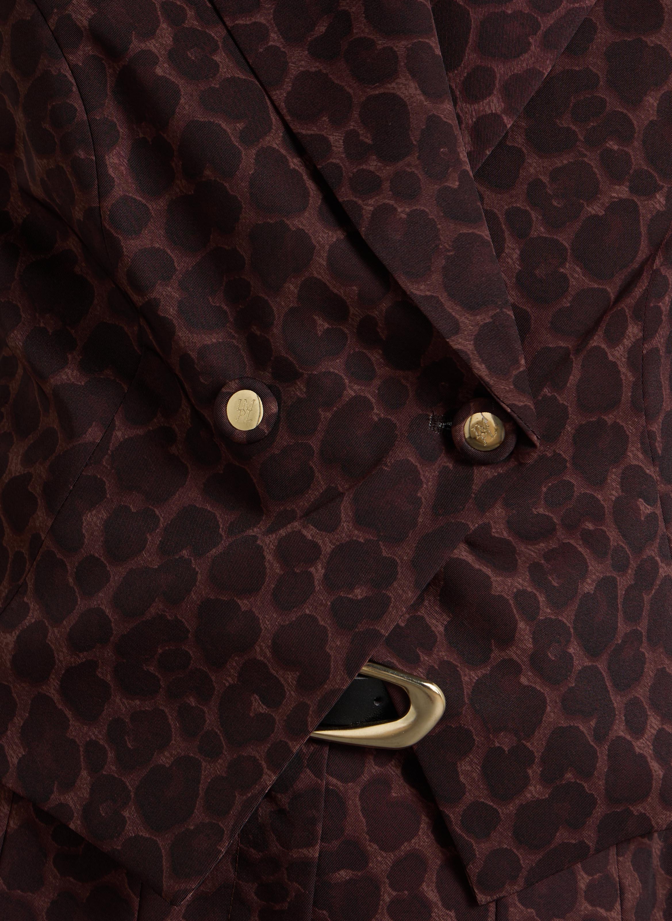 Taillierte Jacke mit Print IMPERIAL Braun