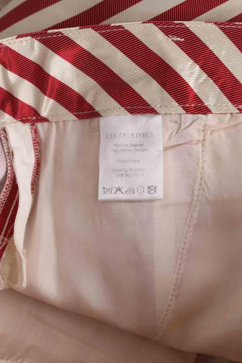 Straight-leg pants CHLOE STORA - SECONDE MAIN Red