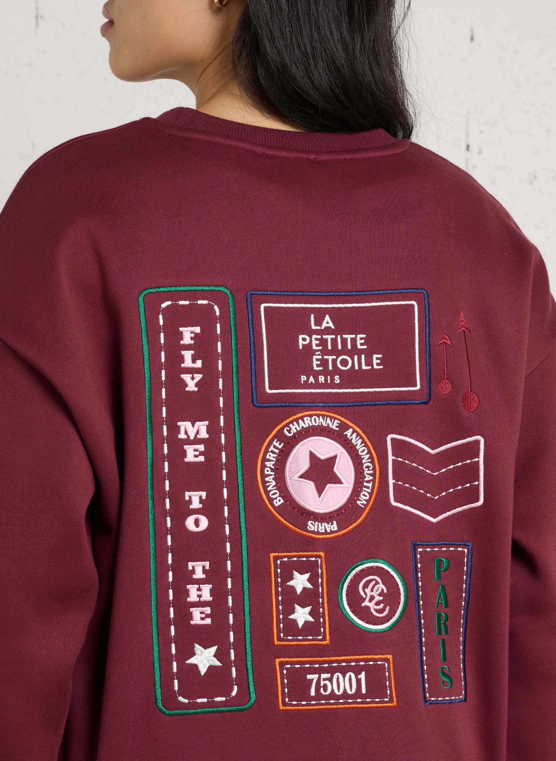 Weites Sweatshirt aus Baumwoll-Mix | Rot LA PETITE ETOILE Damen