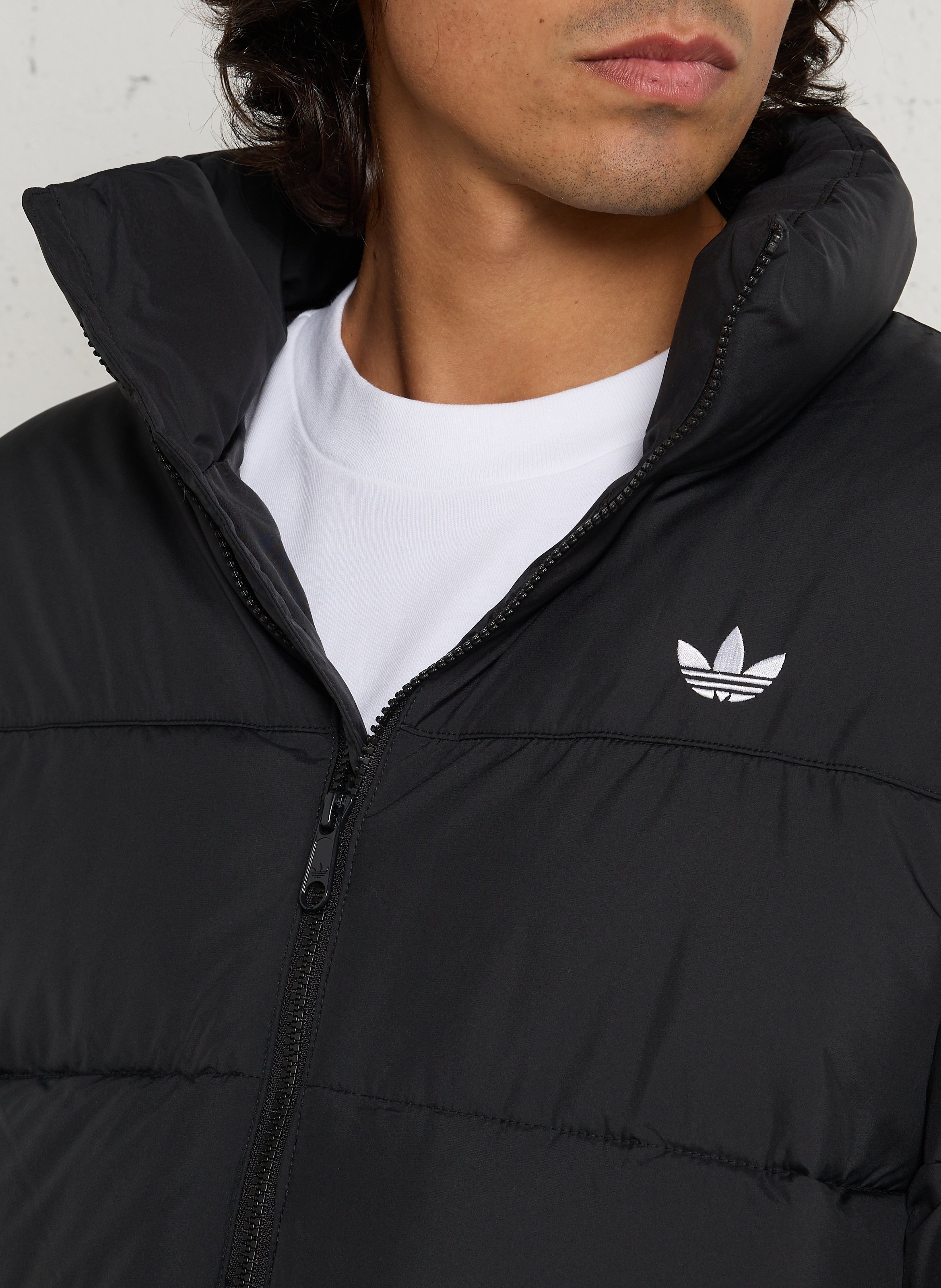 Doudoune droite col montant ADIDAS Noir