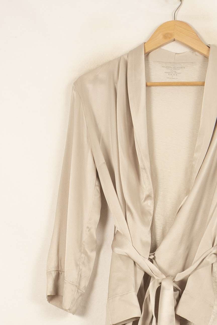 Cardigan MAJESTIC FILATURES - SECONDE MAIN Grey