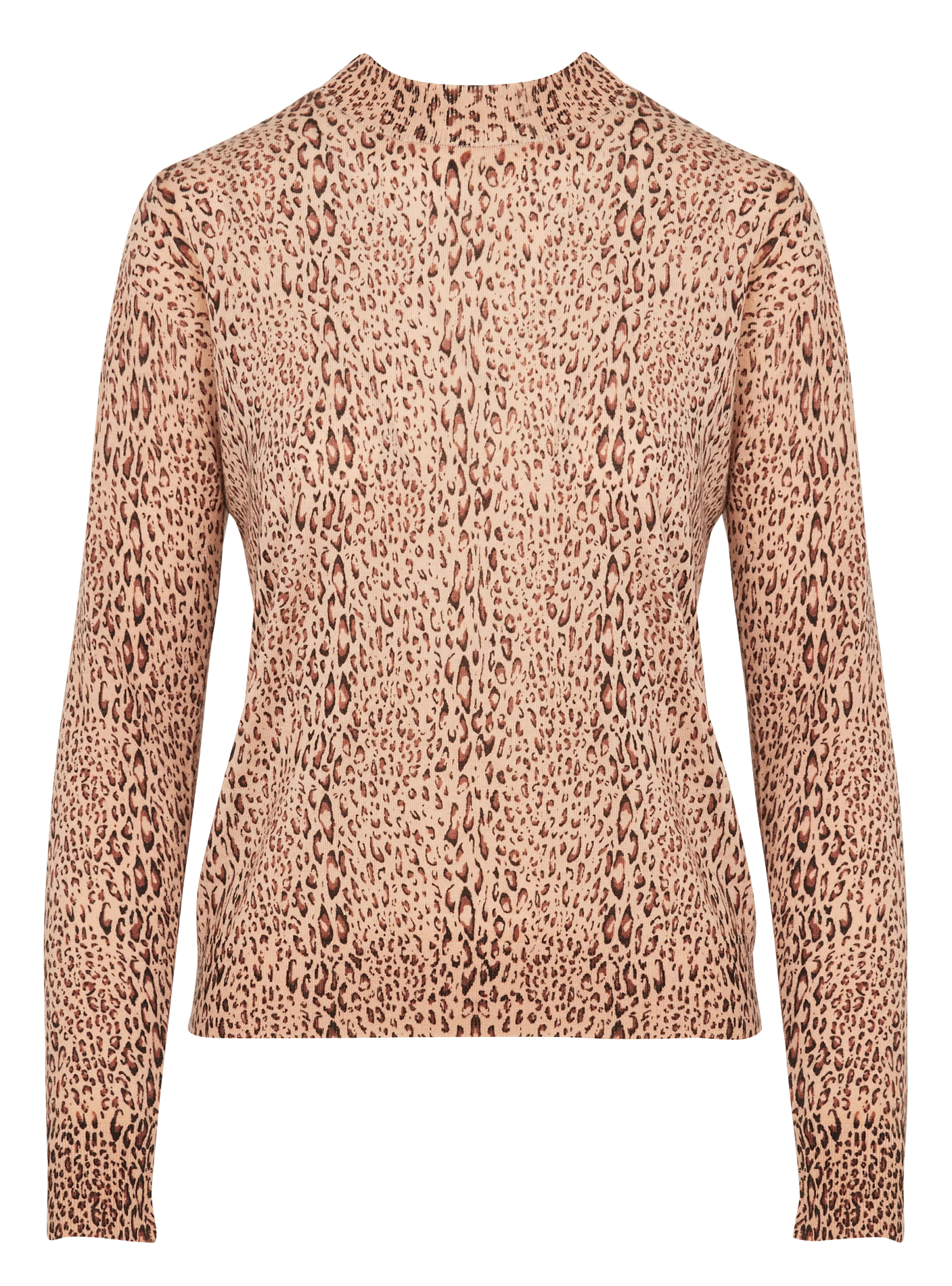 Gerade geschnittener Wollpullover mit Stehkragen TWINSET Braun